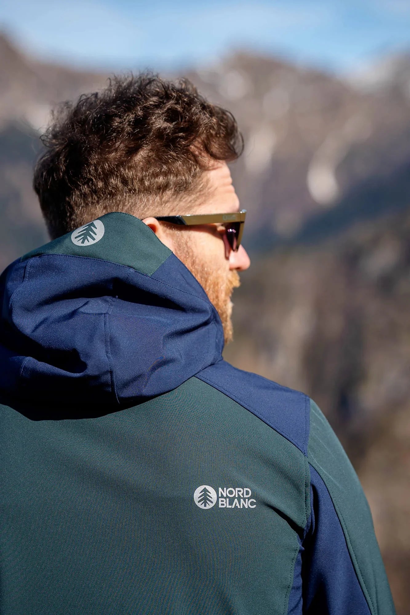 Waterproof light softshell jacket men's - WHISPERING blue-5