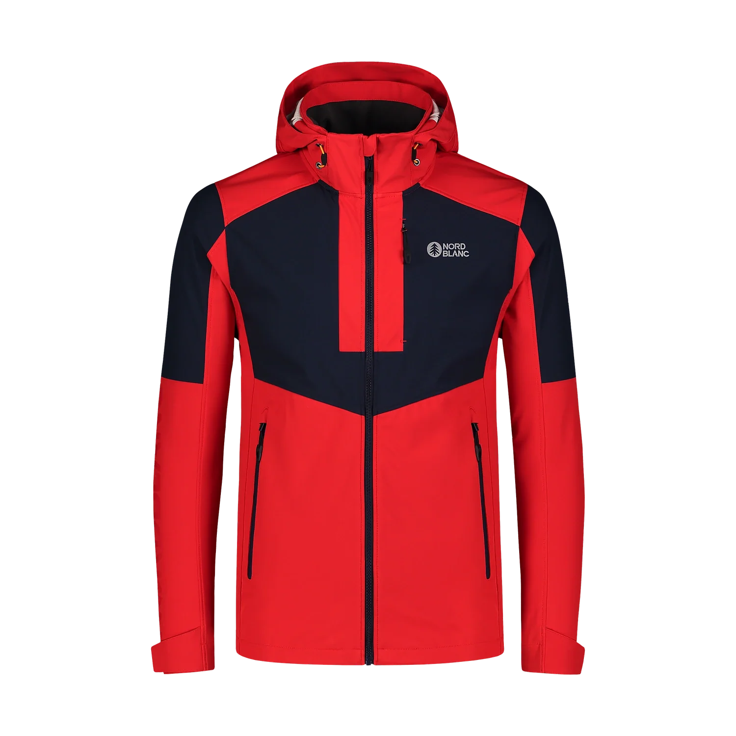 Waterproof light softshell jacket men's - WHISPERING red-1