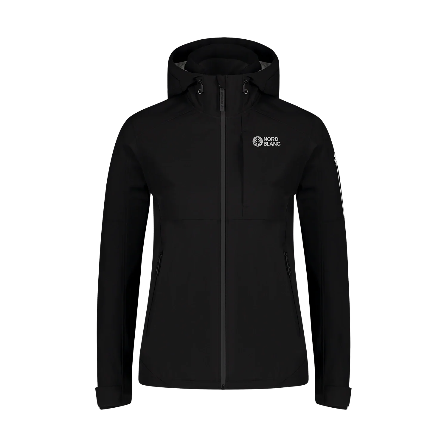 Wasserdichte Leichte- Softshelljacke Damen - ILLUSION schwarz