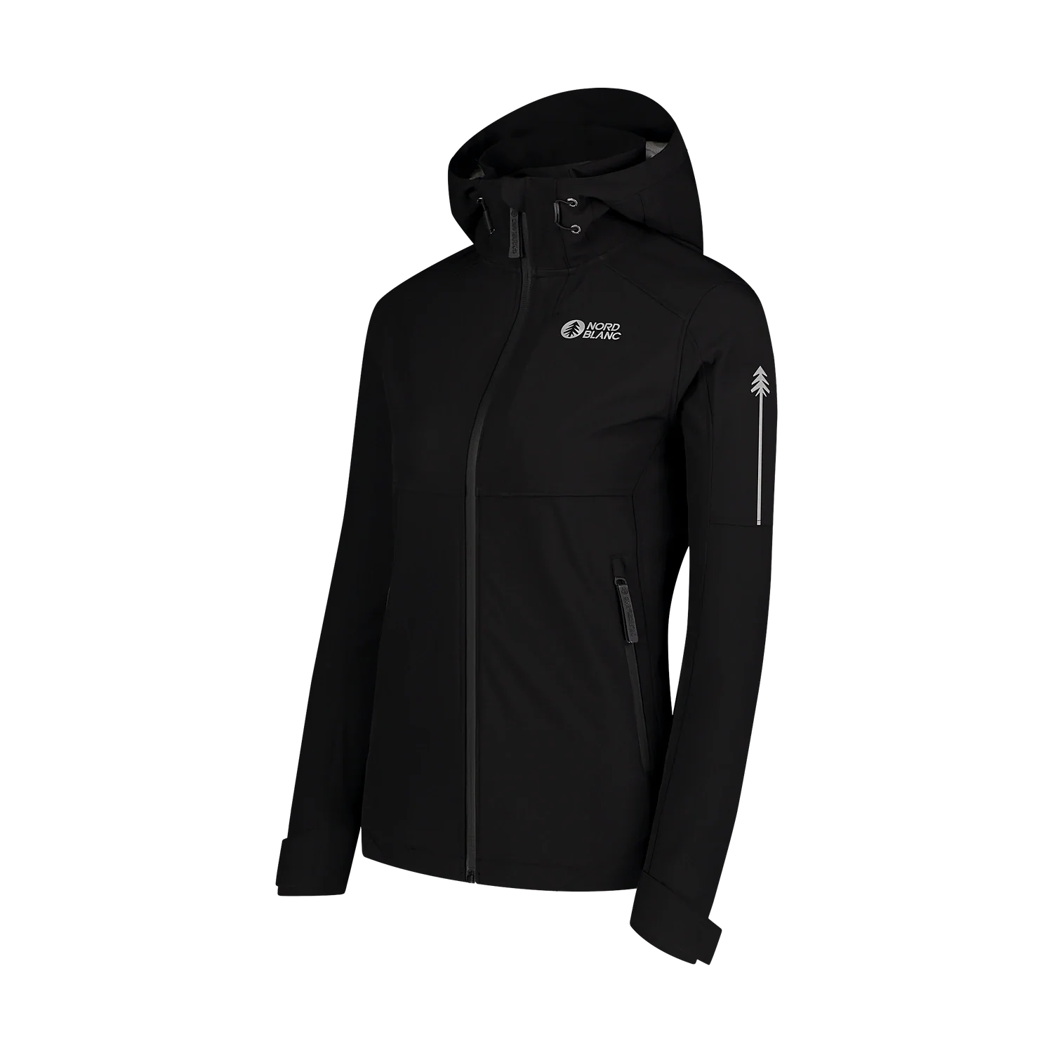 Wasserdichte Leichte- Softshelljacke Damen - ILLUSION schwarz-2