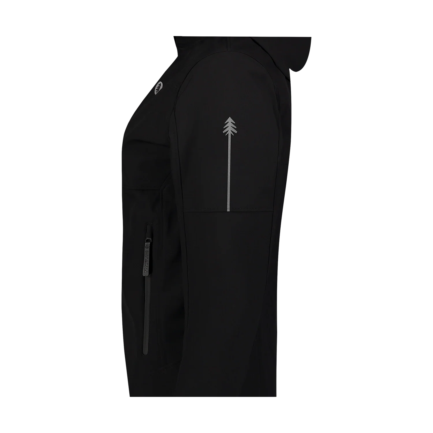 Wasserdichte Leichte- Softshelljacke Damen - ILLUSION schwarz-3