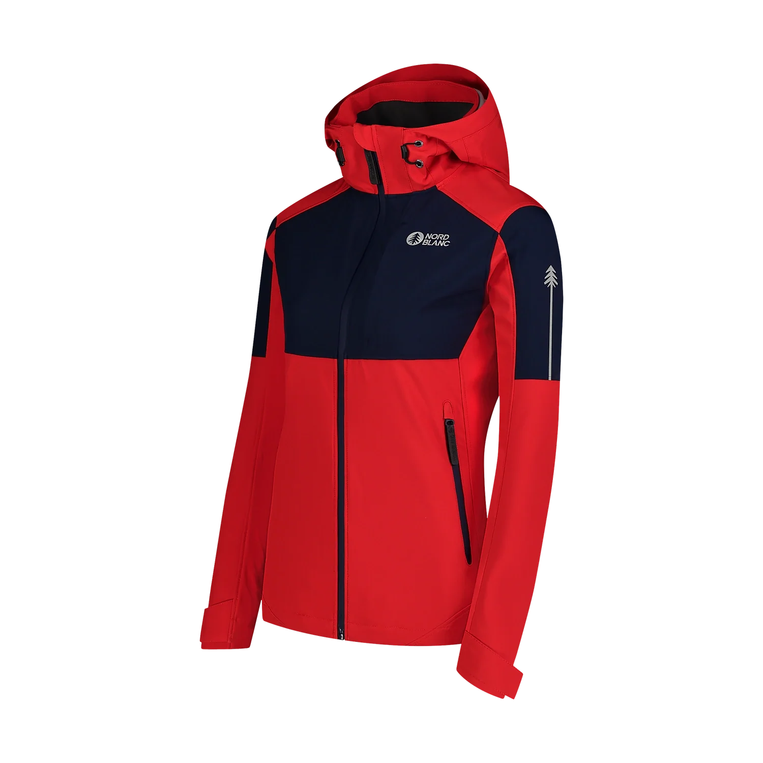 Wasserdichte Leichte- Softshelljacke Damen - ILLUSION rot-6