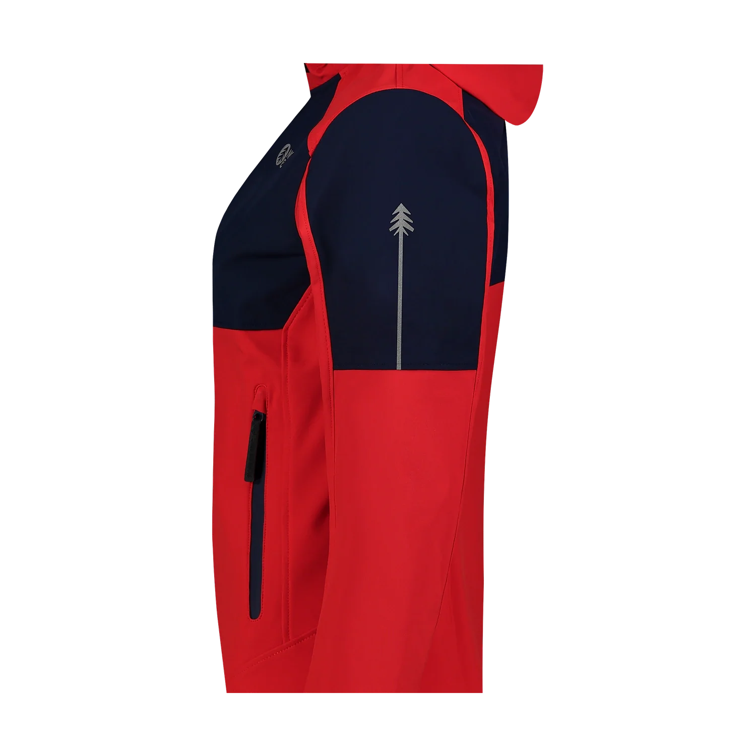 Wasserdichte Leichte- Softshelljacke Damen - ILLUSION rot-7