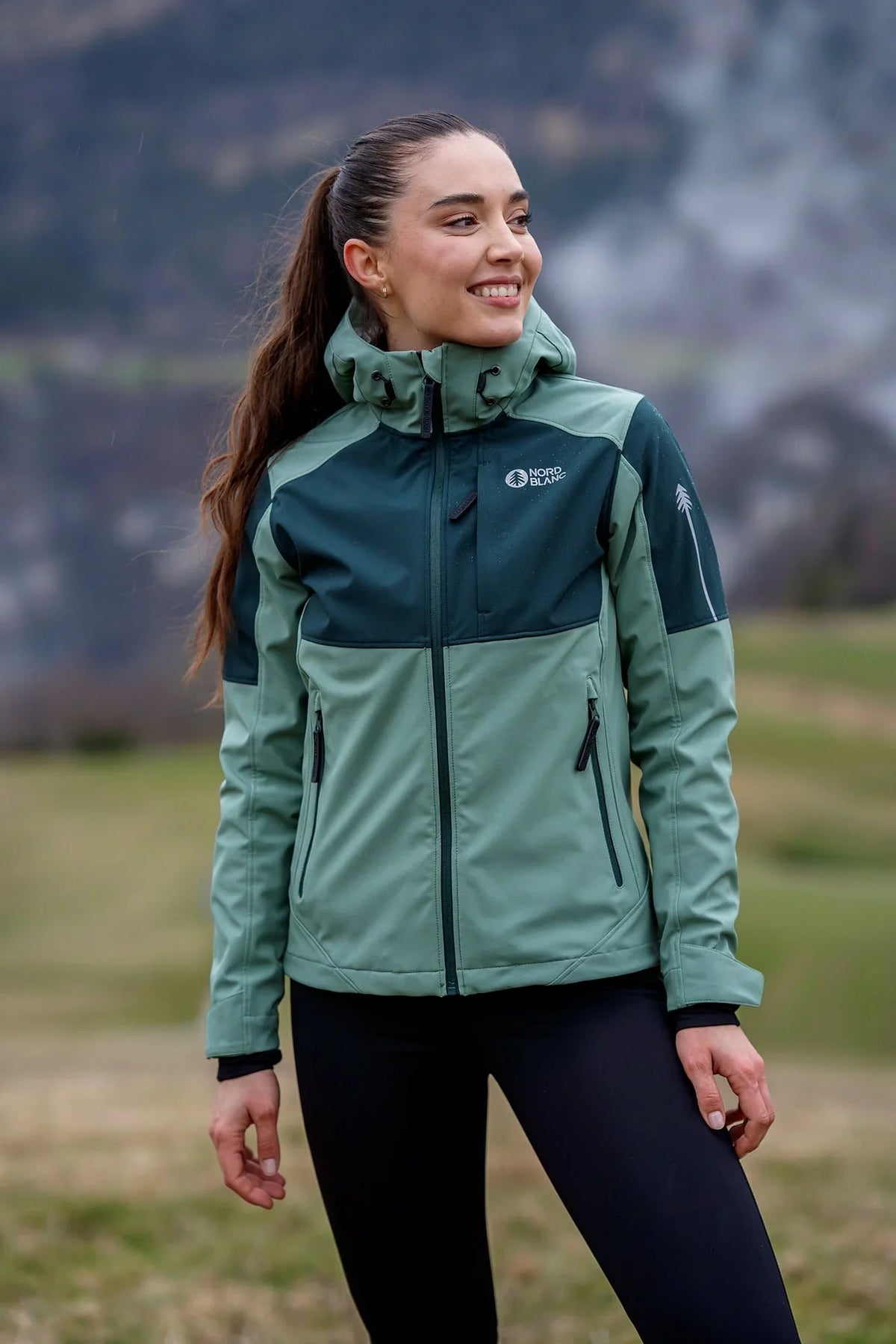 Waterproof light softshell jacket women's - ILLUSION green – image 5