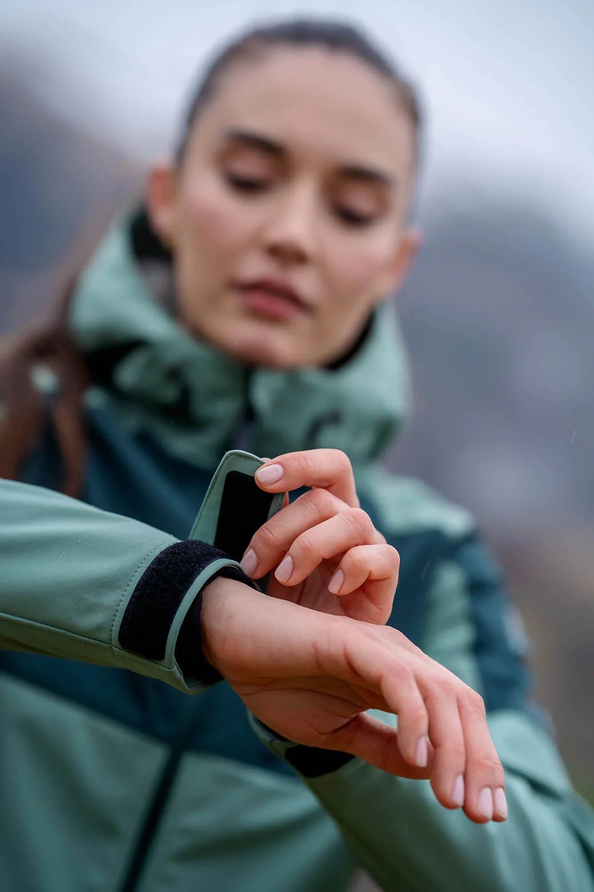 Waterproof light softshell jacket women's - ILLUSION green – image 7