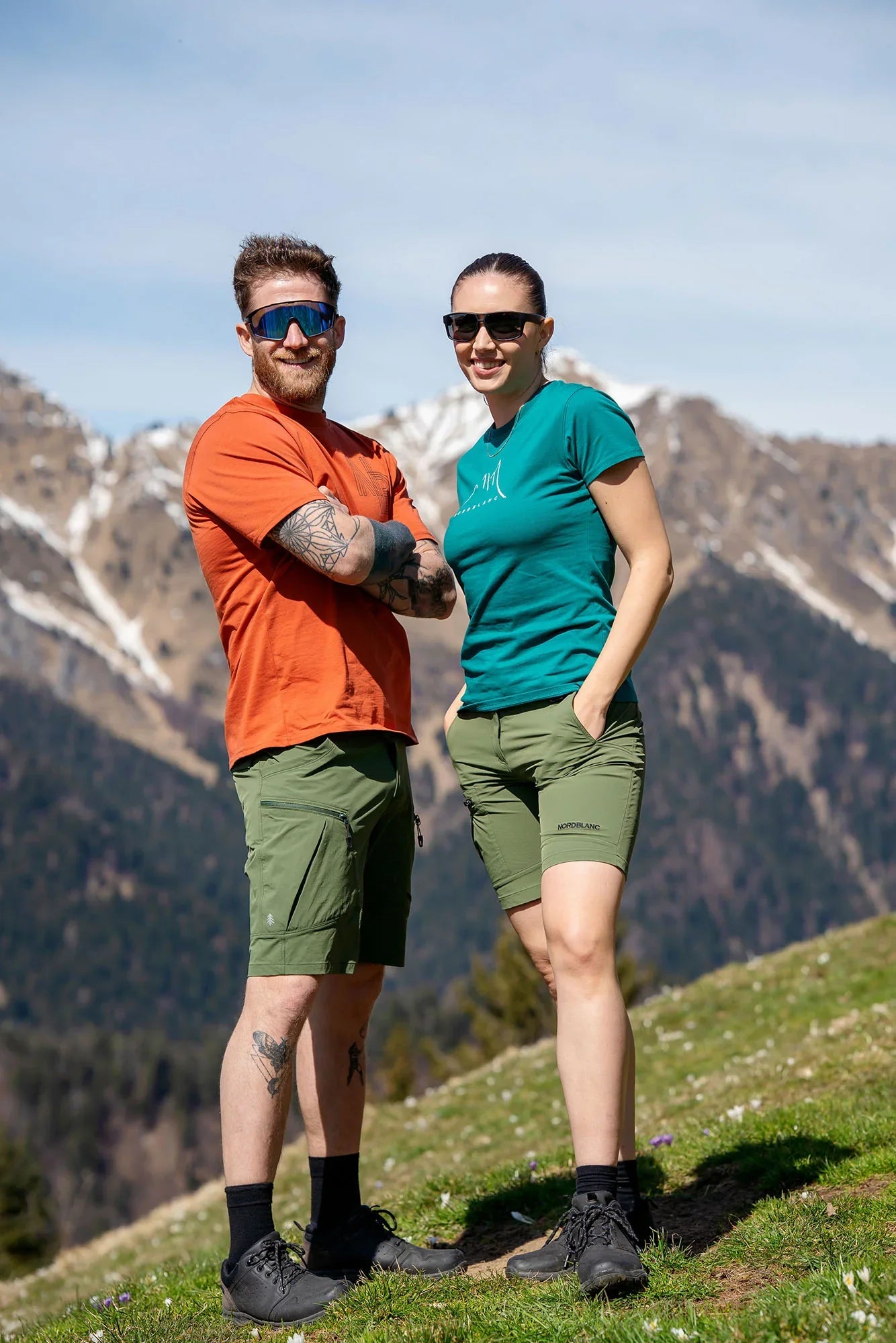Outdoor kratke hlače moške - PRECIPICE rumenkasto rjave-2