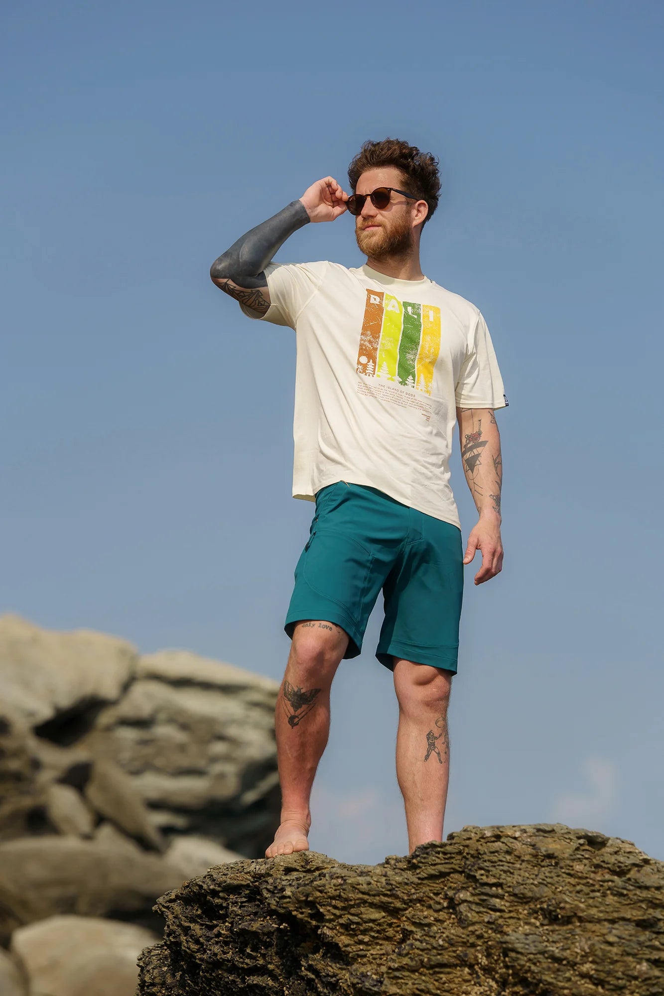 Outdoor shorts men's - CLIMBHIGH green-5