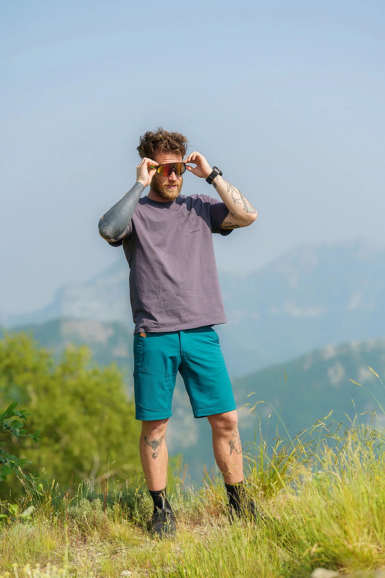 Outdoor shorts men's - CLIMBHIGH green-9