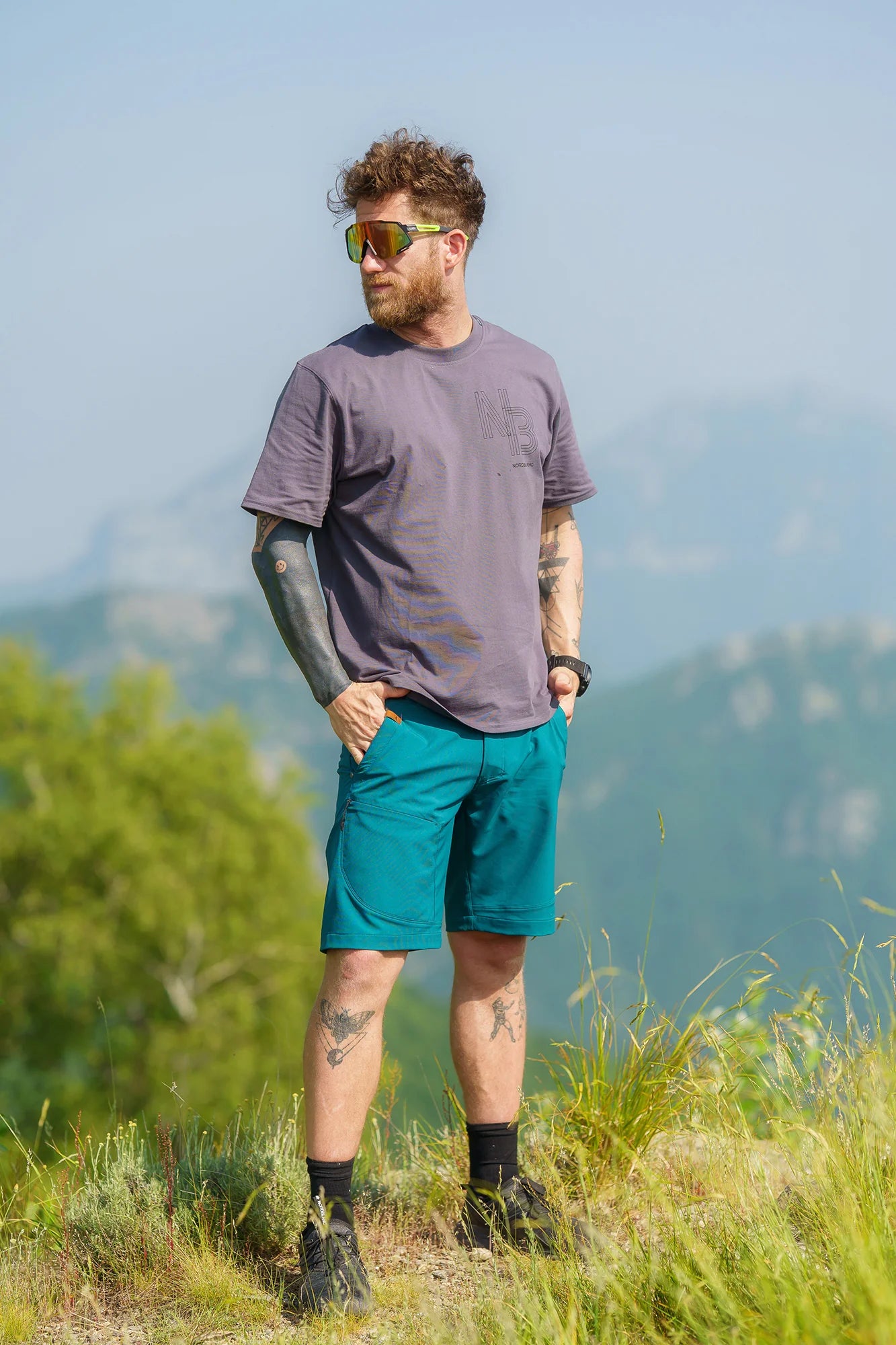 Outdoor shorts men's - CLIMBHIGH green-10