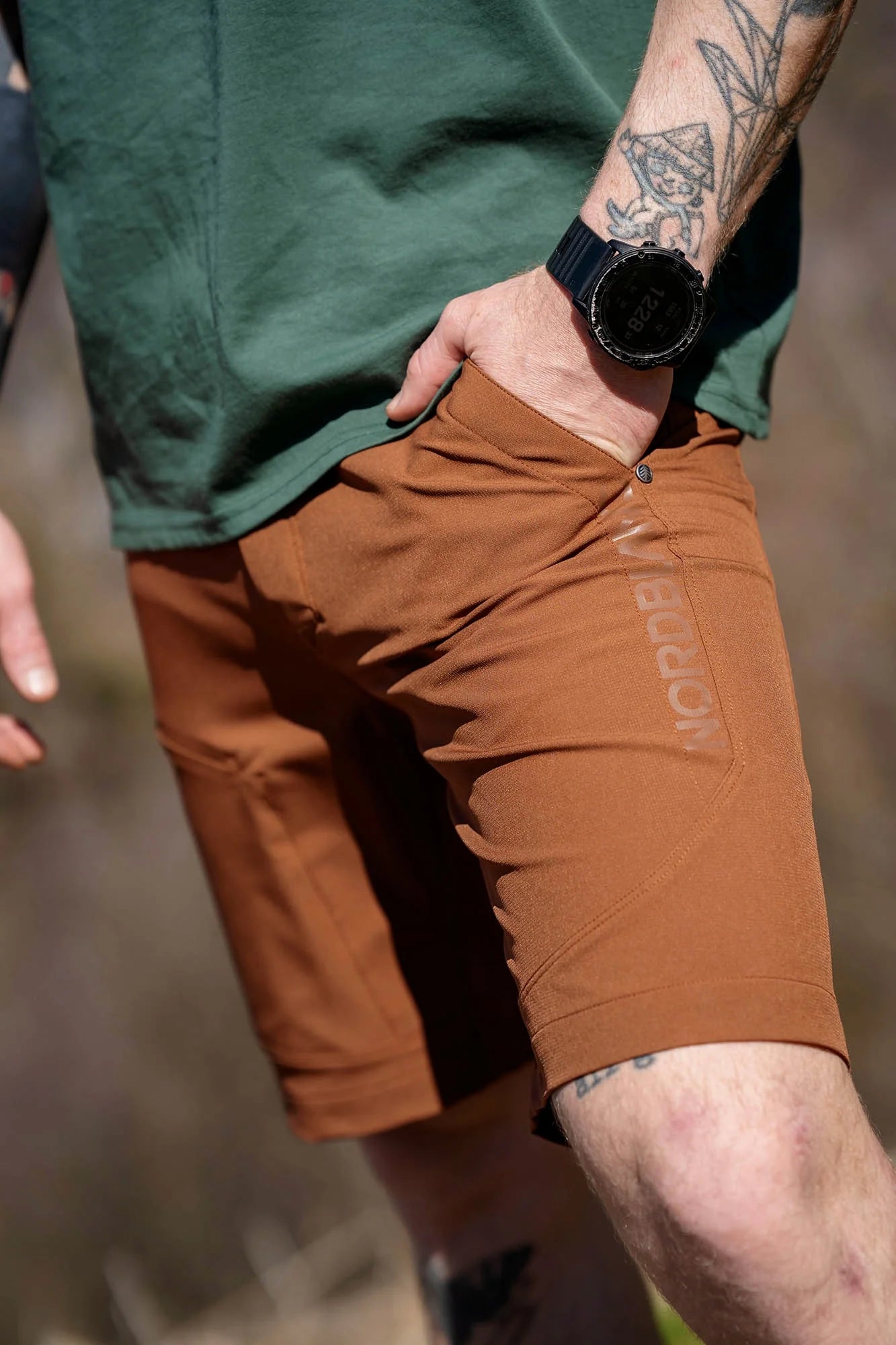 Outdoor shorts men's - CLIMBHIGH brown-7