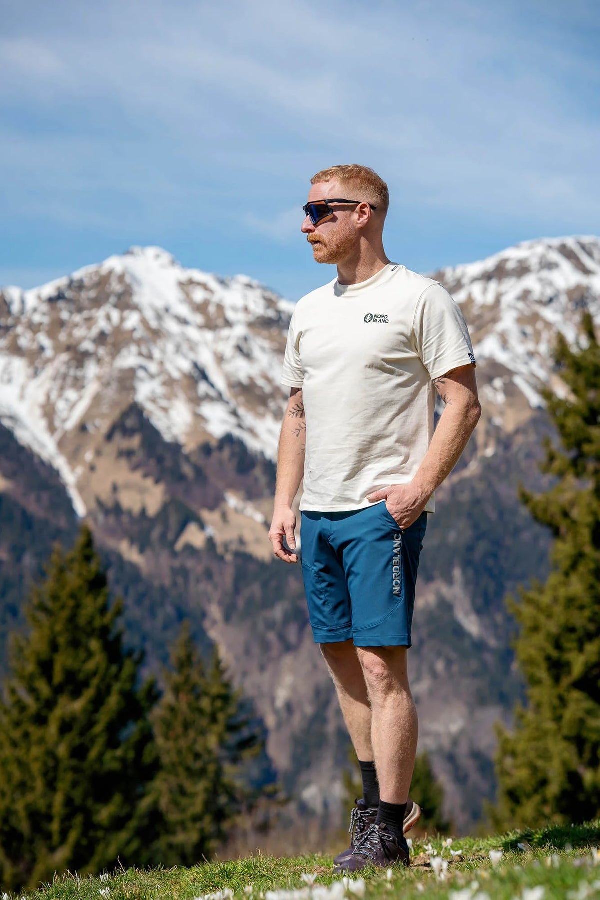 Outdoor kratke hlače moške - CLIMBHIGH modre-4
