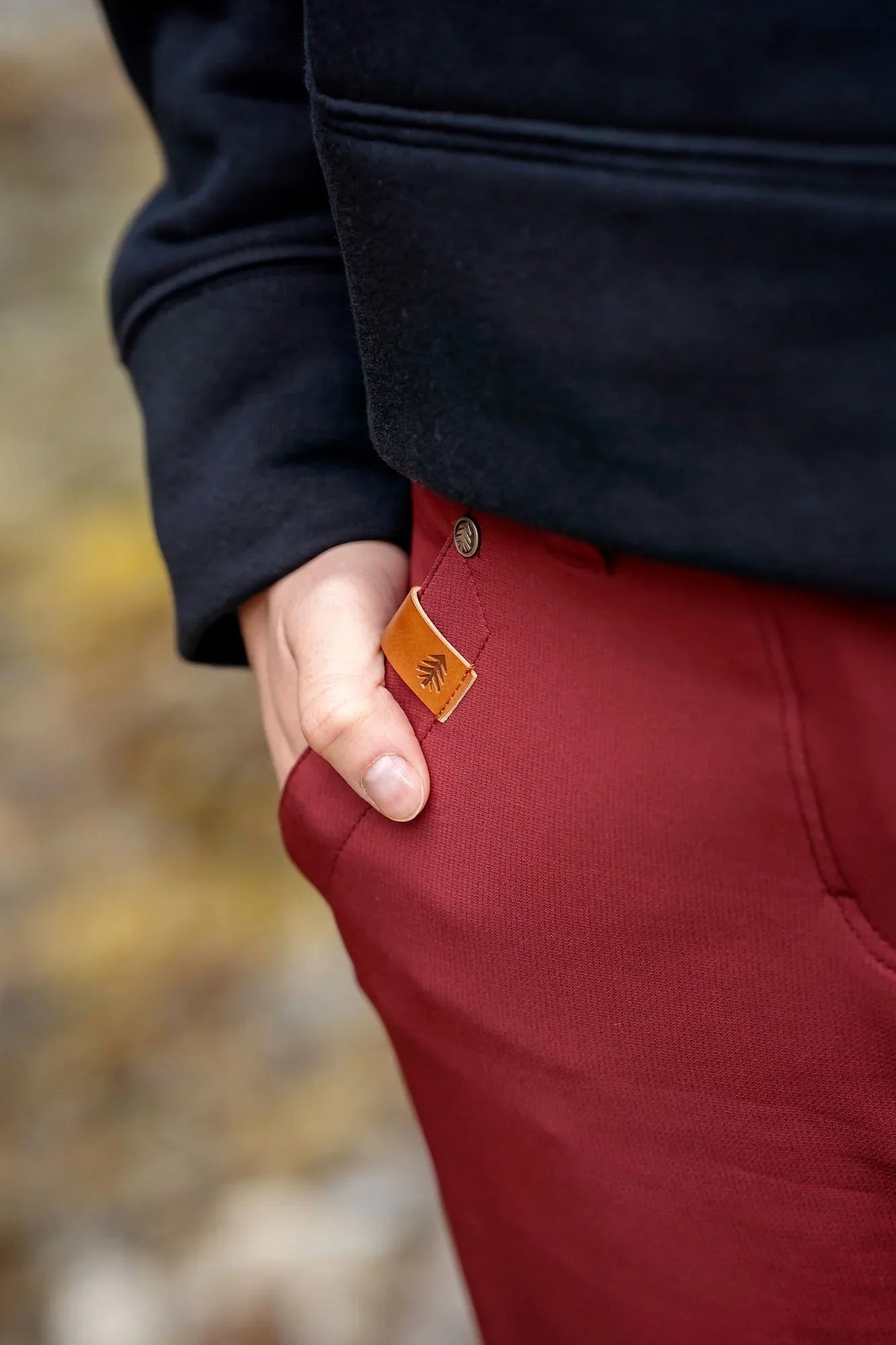 Outdoorhose Damen - UPLIFT weinrot-8