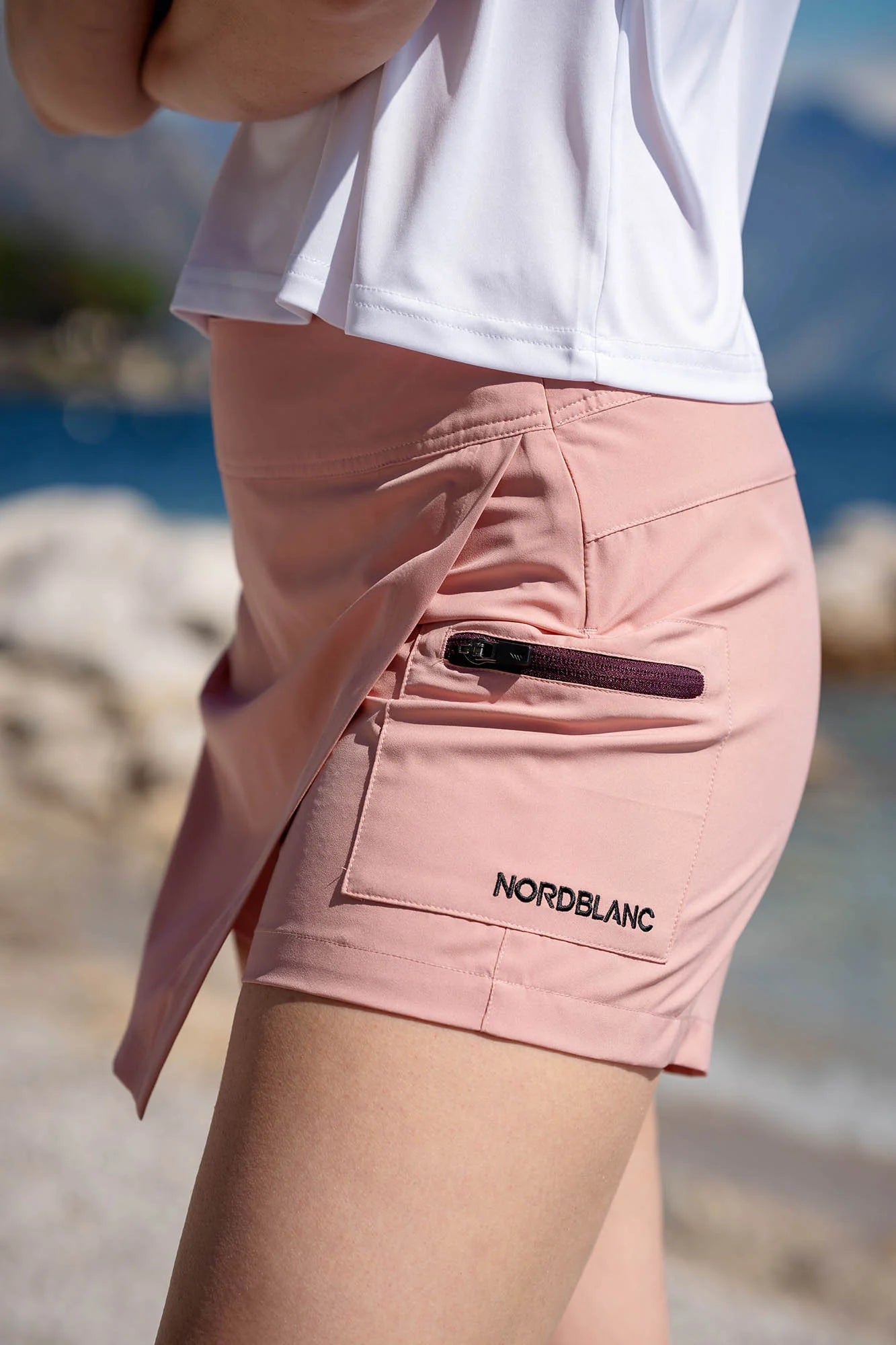 Outdoor skorts women's - TIEBREAK pink-5
