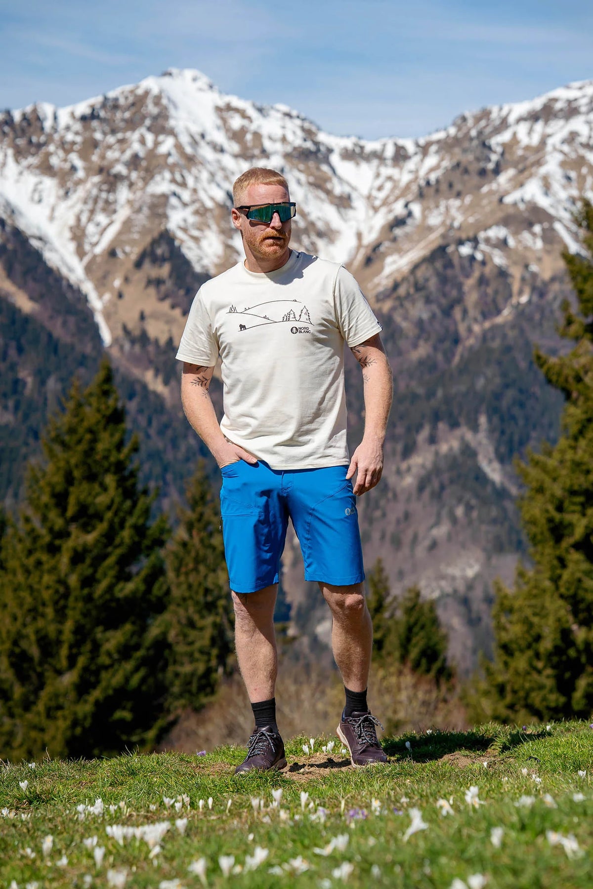 Lahke outdoor kratke hlače moške - SIERRA modre-2