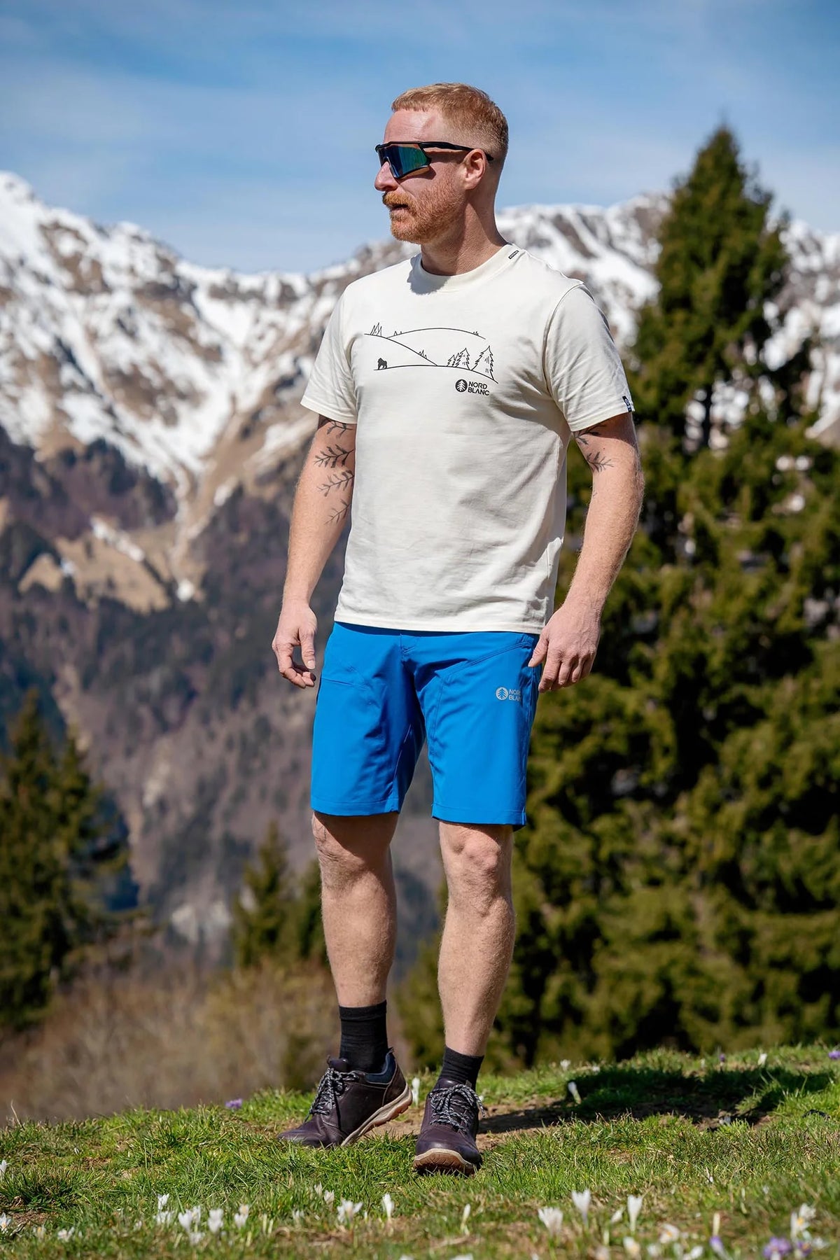 Lahke outdoor kratke hlače moške - SIERRA modre-3