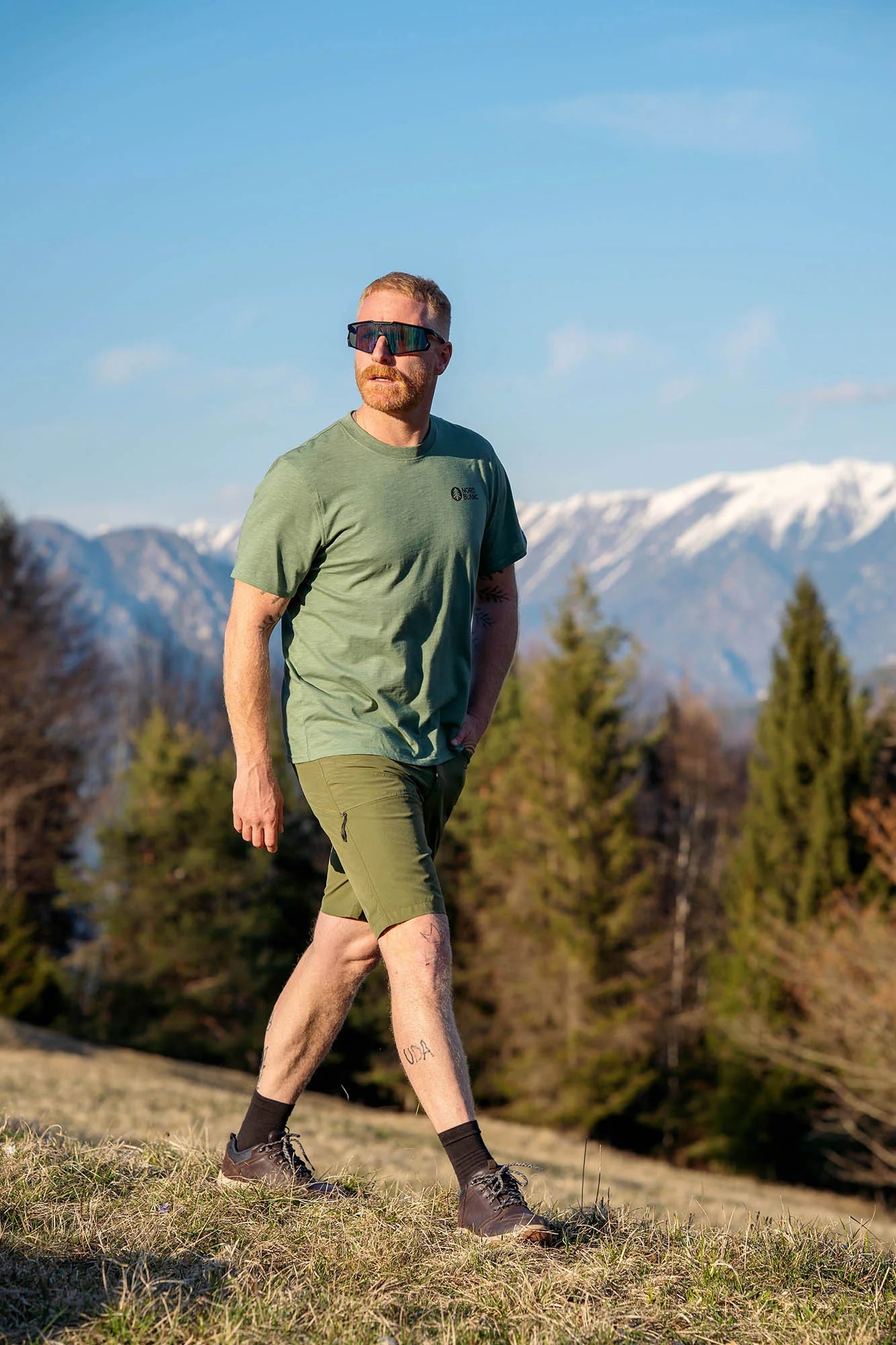 Lagane outdoor kratke hlače muške - SIERRA zelene-2