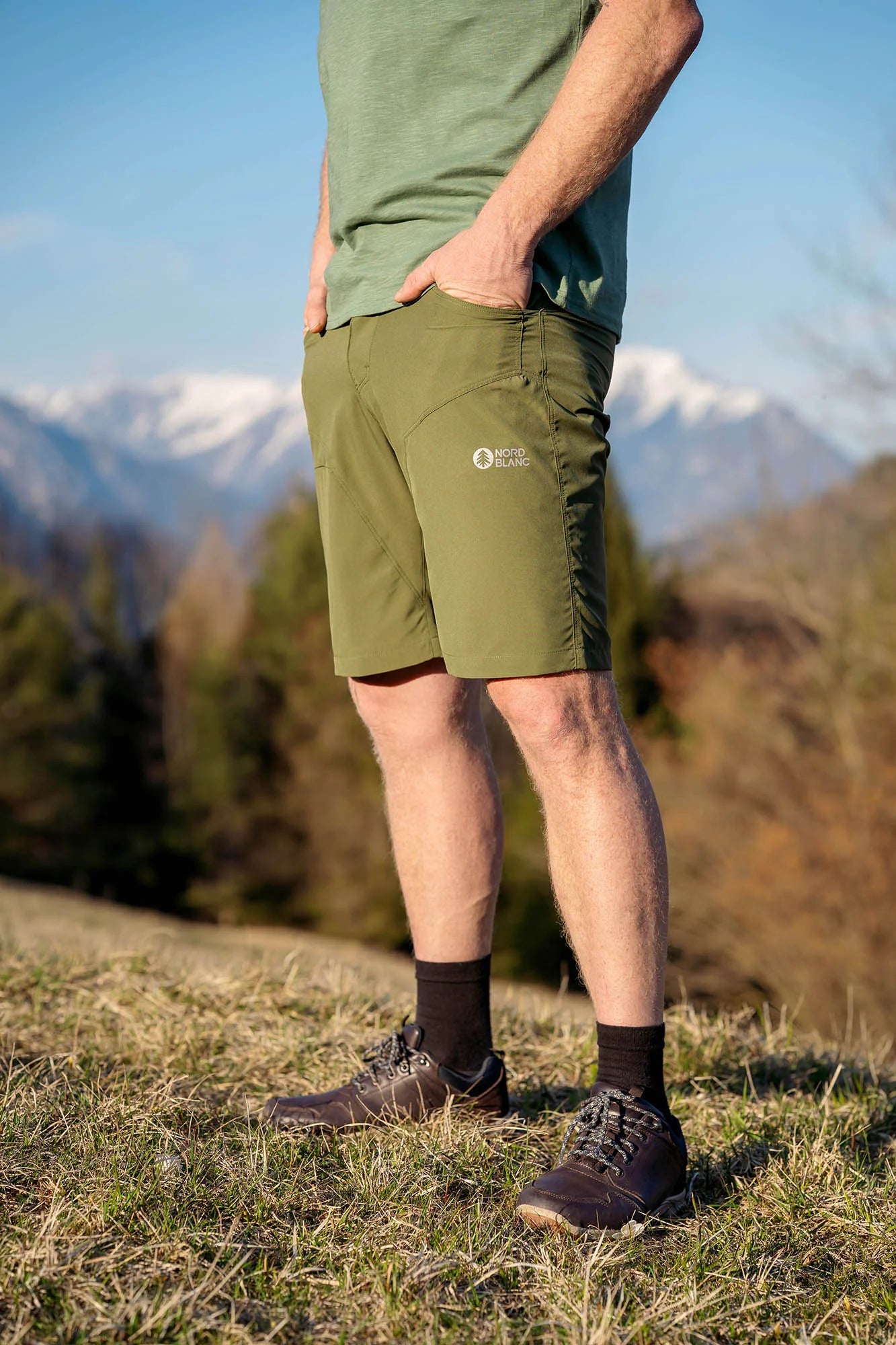 Lagane outdoor kratke hlače muške - SIERRA zelene-5