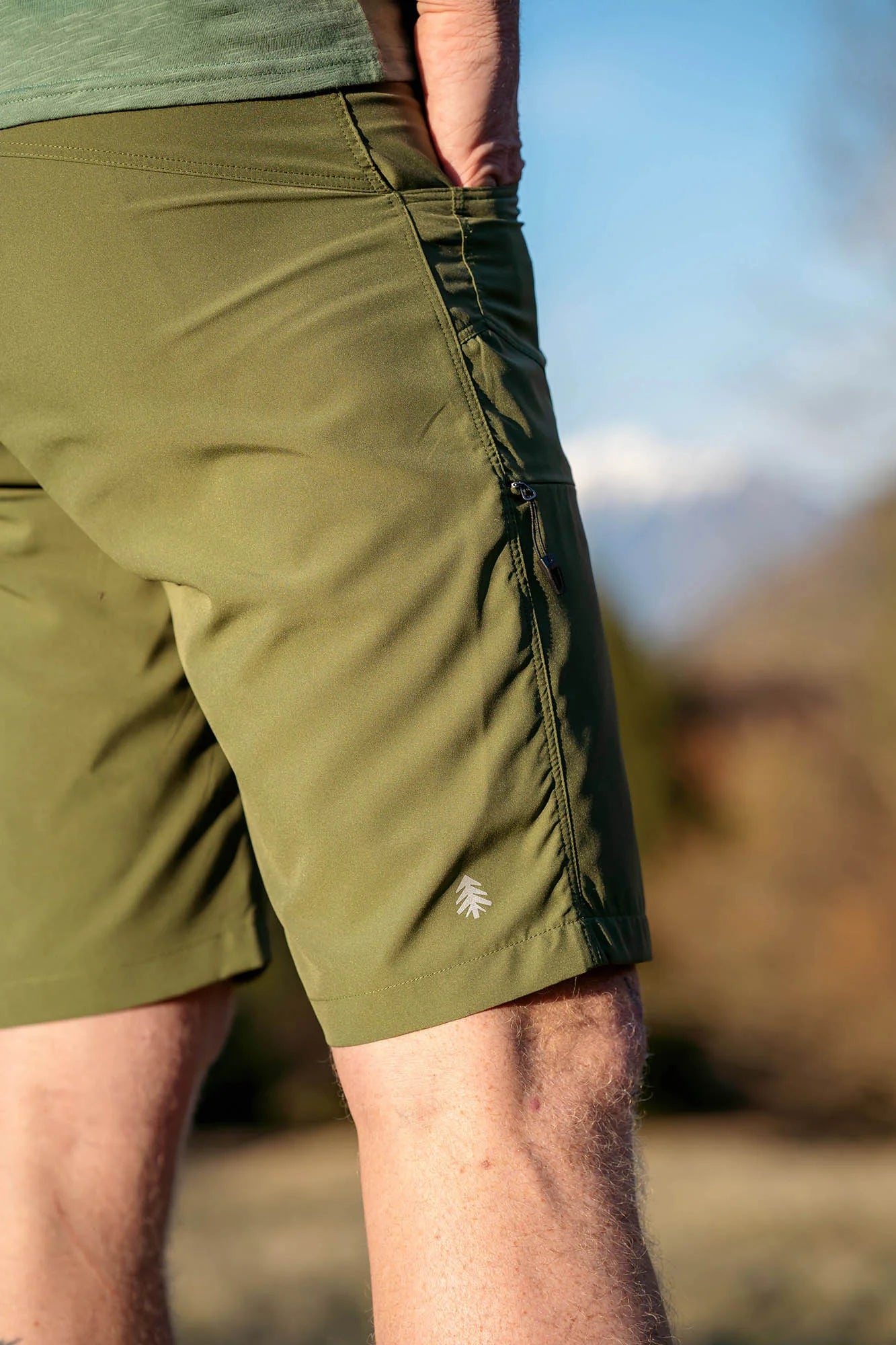 Lagane outdoor kratke hlače muške - SIERRA zelene-6