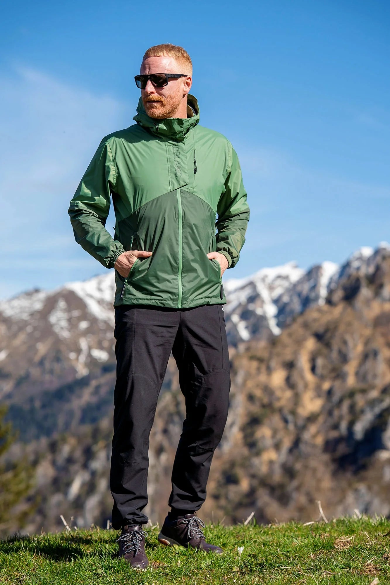 Lehké outdoor kalhoty teplákového střihu pánské - LORD černé-4