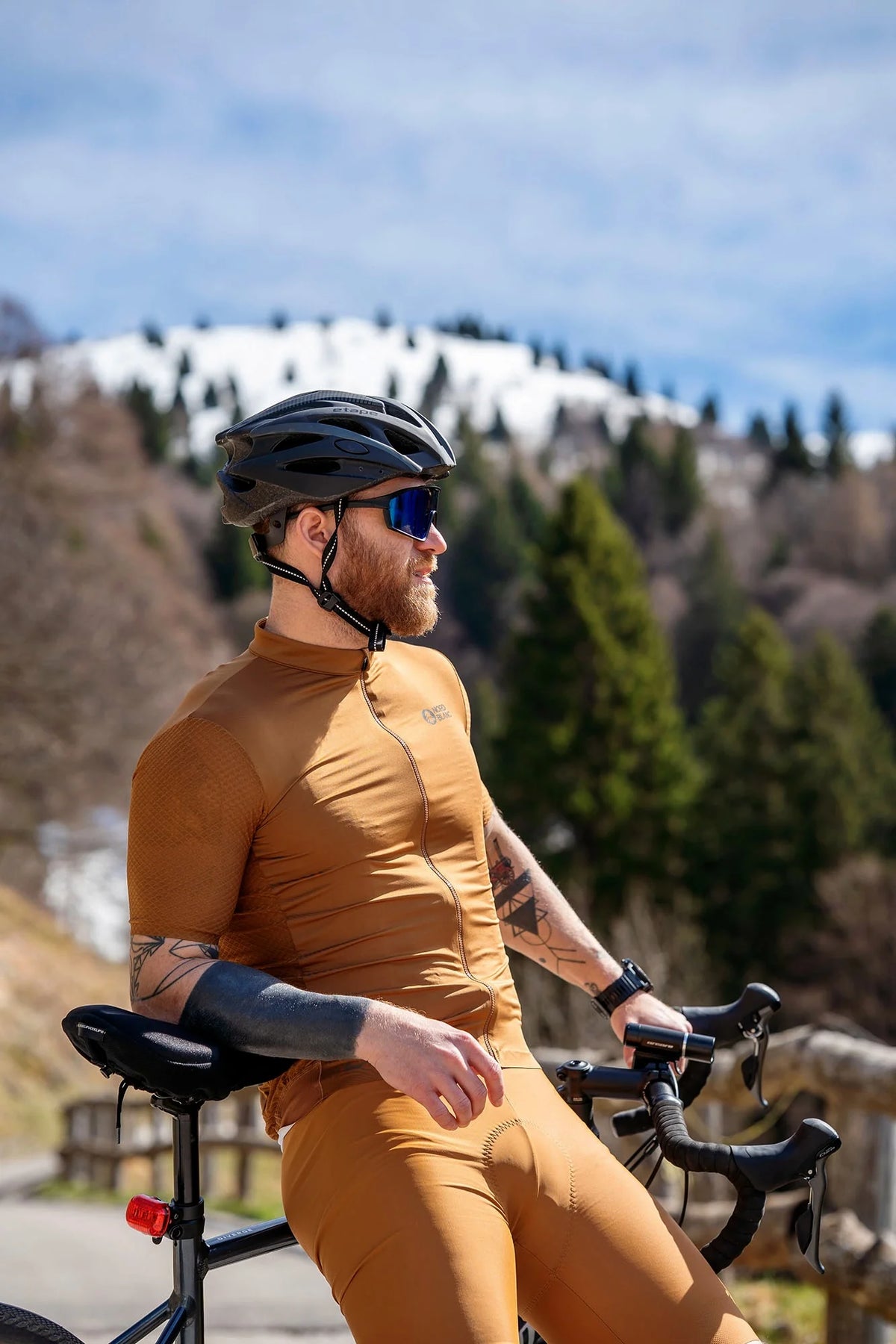 Bike jersey men's - WONDERMENT brown-4