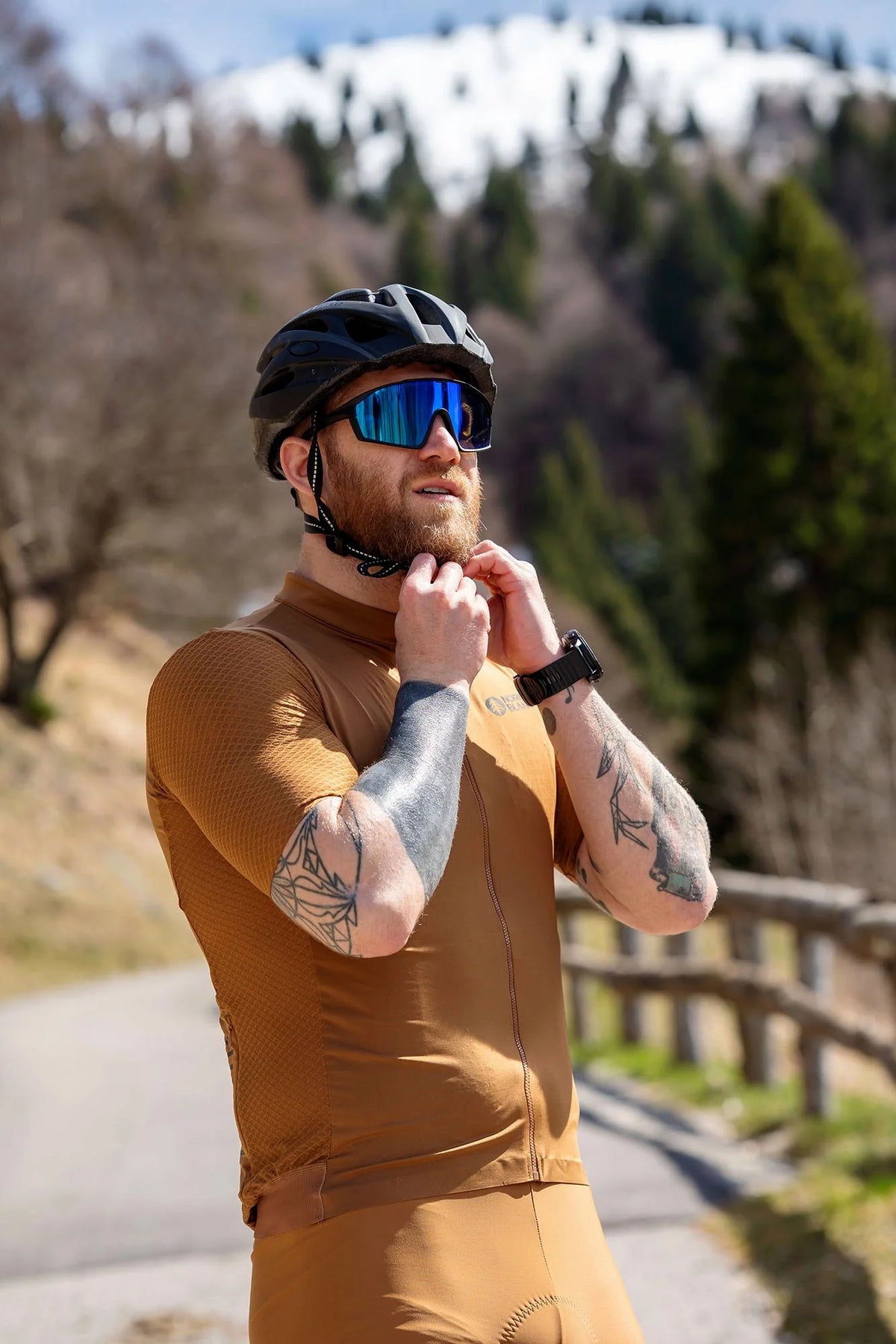 Bike jersey men's - WONDERMENT brown-5