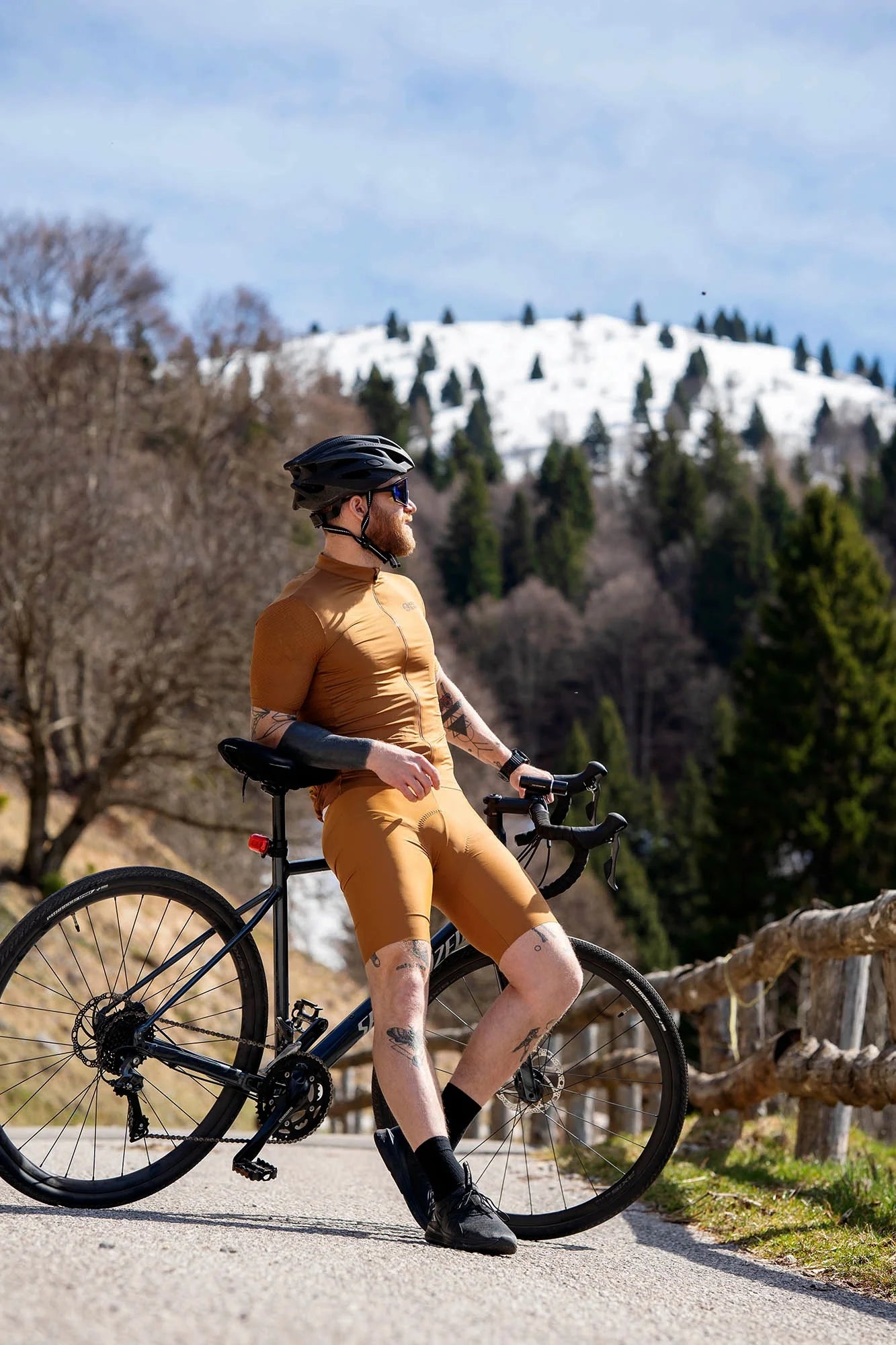 Bike shorts men's - EXALT brown-3