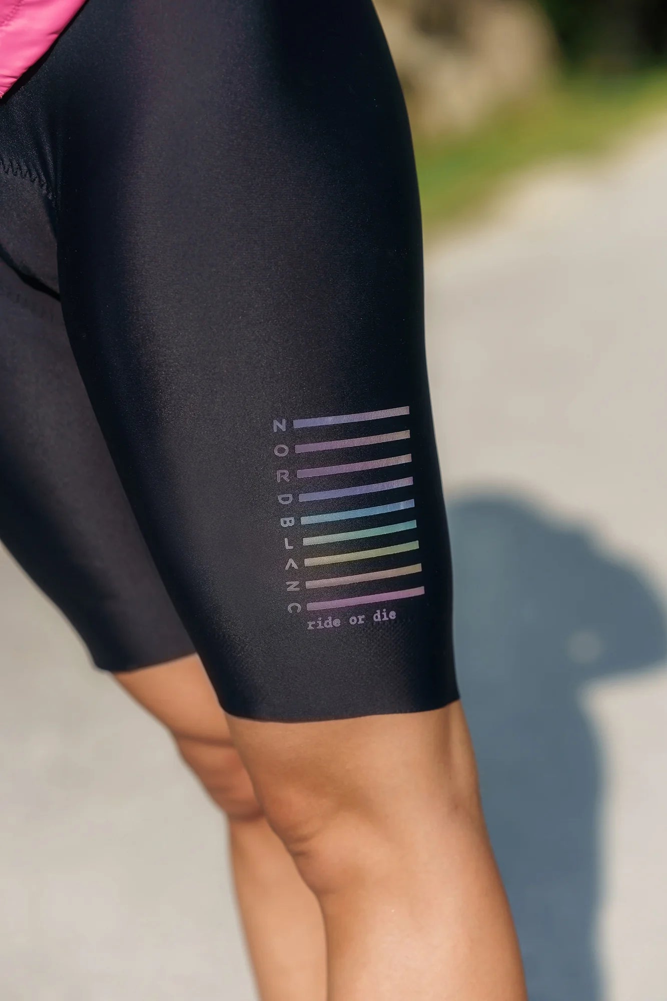 Kurze Fahrradhose Damen - ATLAS schwarz-4