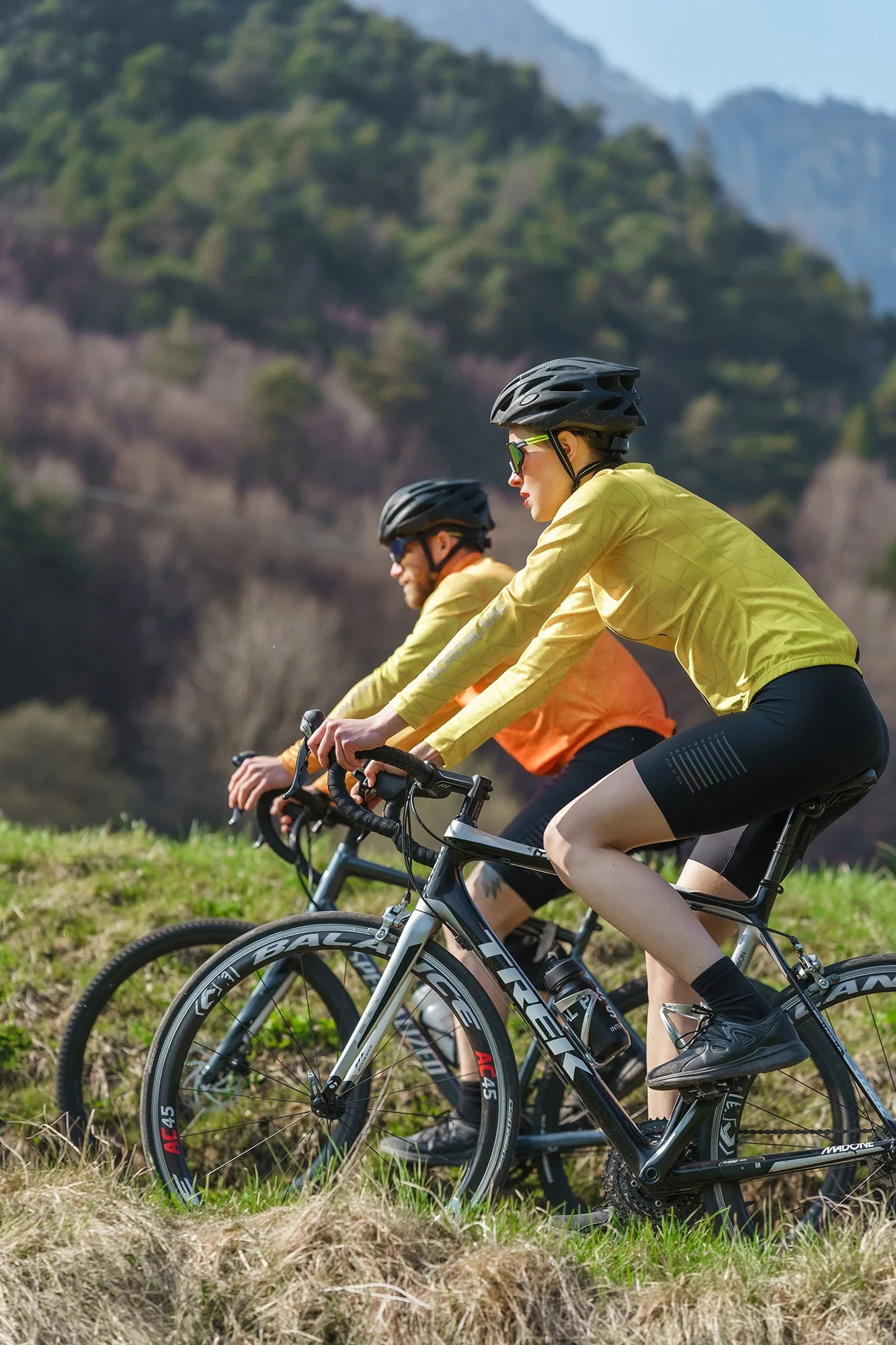 Kurze Fahrradhose Damen - ATLAS schwarz-5