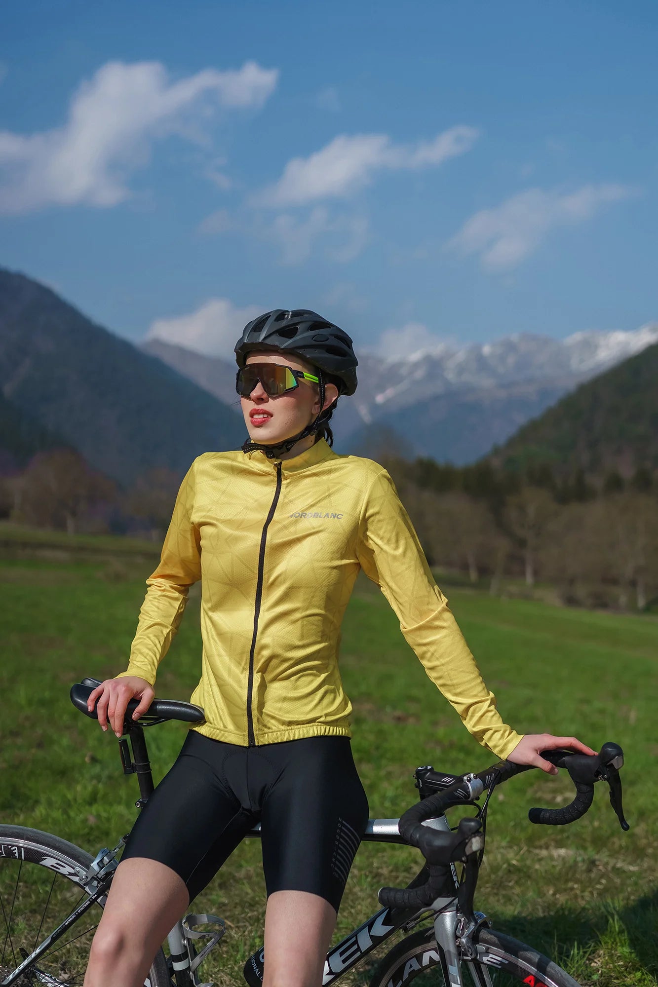 Kurze Fahrradhose Damen - ATLAS schwarz-8