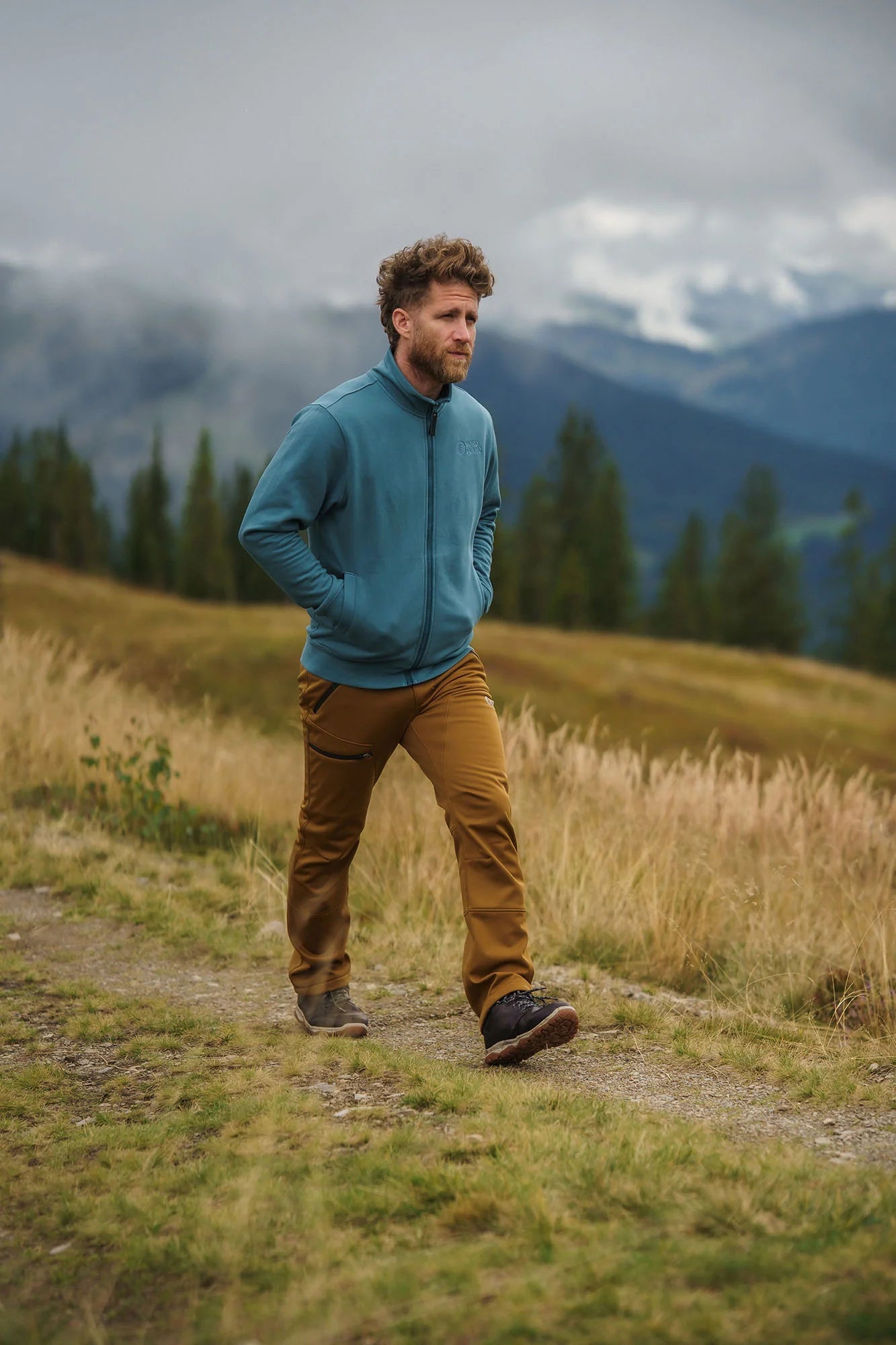Sweatjacke Herren - FASCINATE blau-3