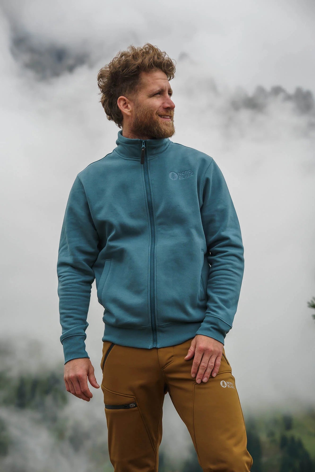 Sweatjacke Herren - FASCINATE blau-4