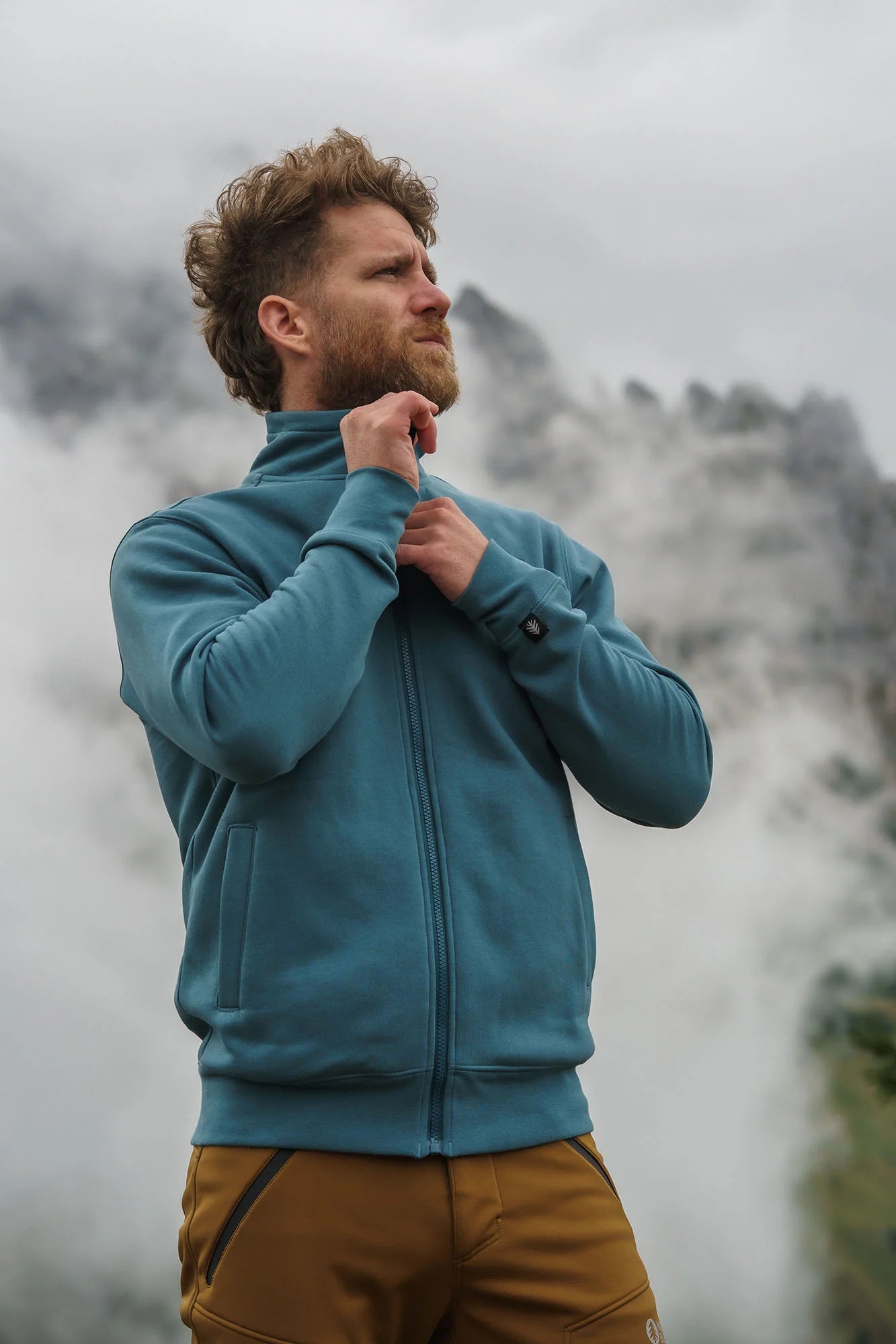 Sweatjacke Herren - FASCINATE blau-5