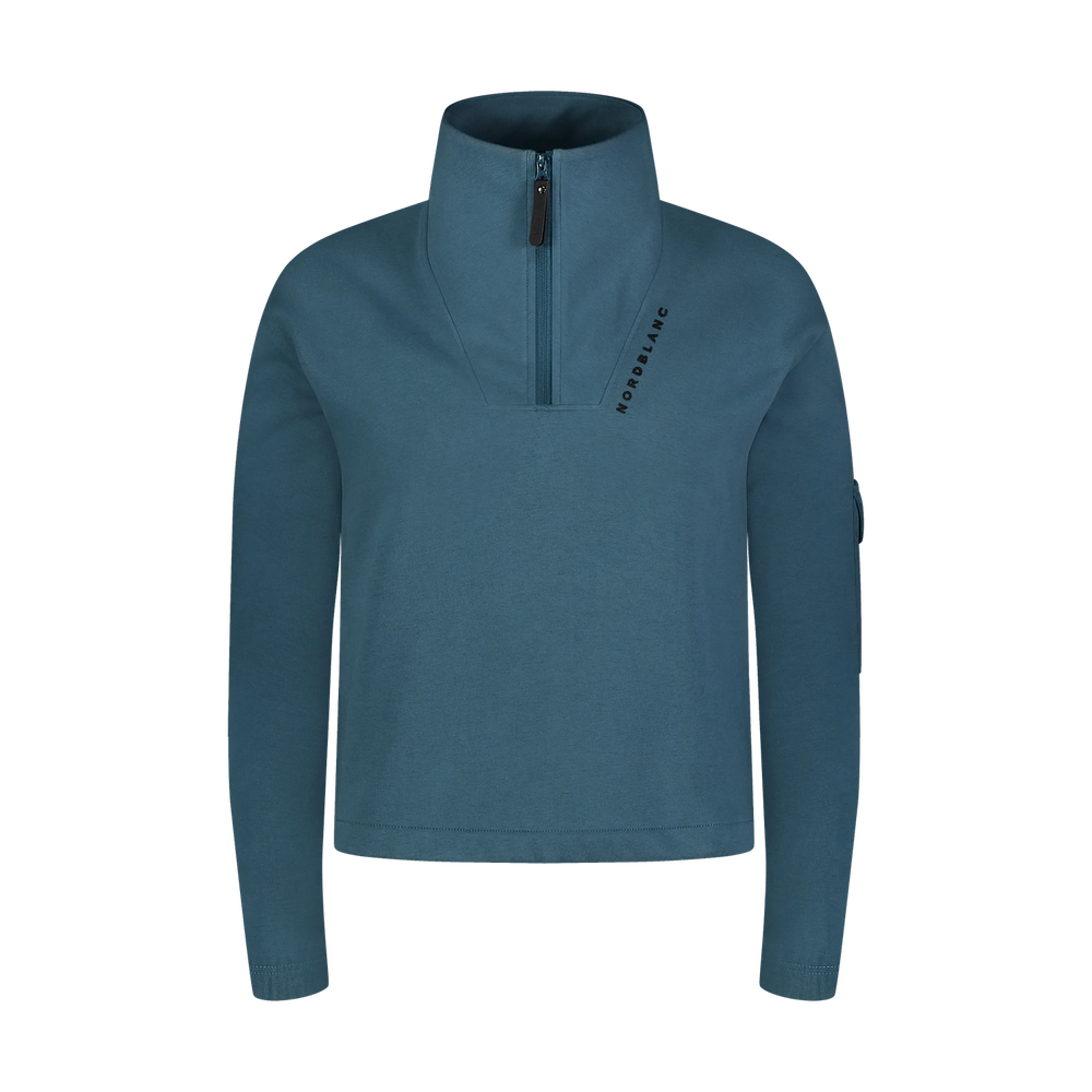 Baumwoll-Sweatshirt ohne Kapuze