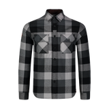 Flannel shirt men's - QUANTUM black