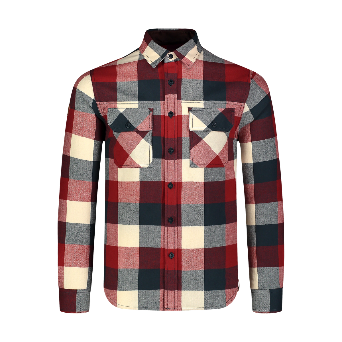 Flanellhemd Herren - QUANTUM rot-1