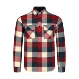Flanellhemd Herren - QUANTUM rot