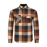 Flanelna srajca moška - QUANTUM rjava