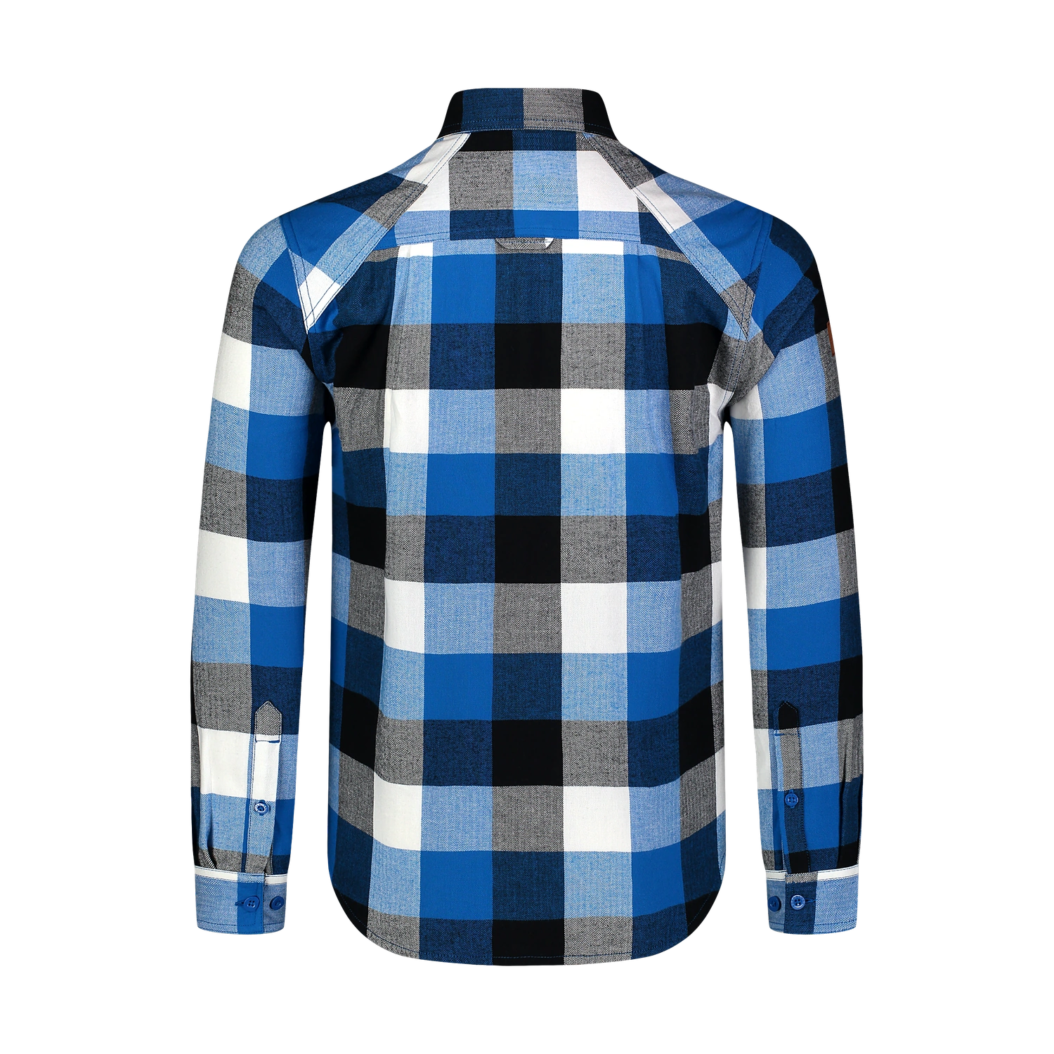 Flanellhemd Herren - QUANTUM blau-3