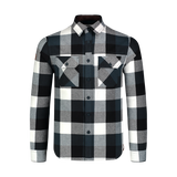 Flannel shirt men's - QUANTUM blue