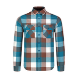 Flanellhemd Herren - QUANTUM blau