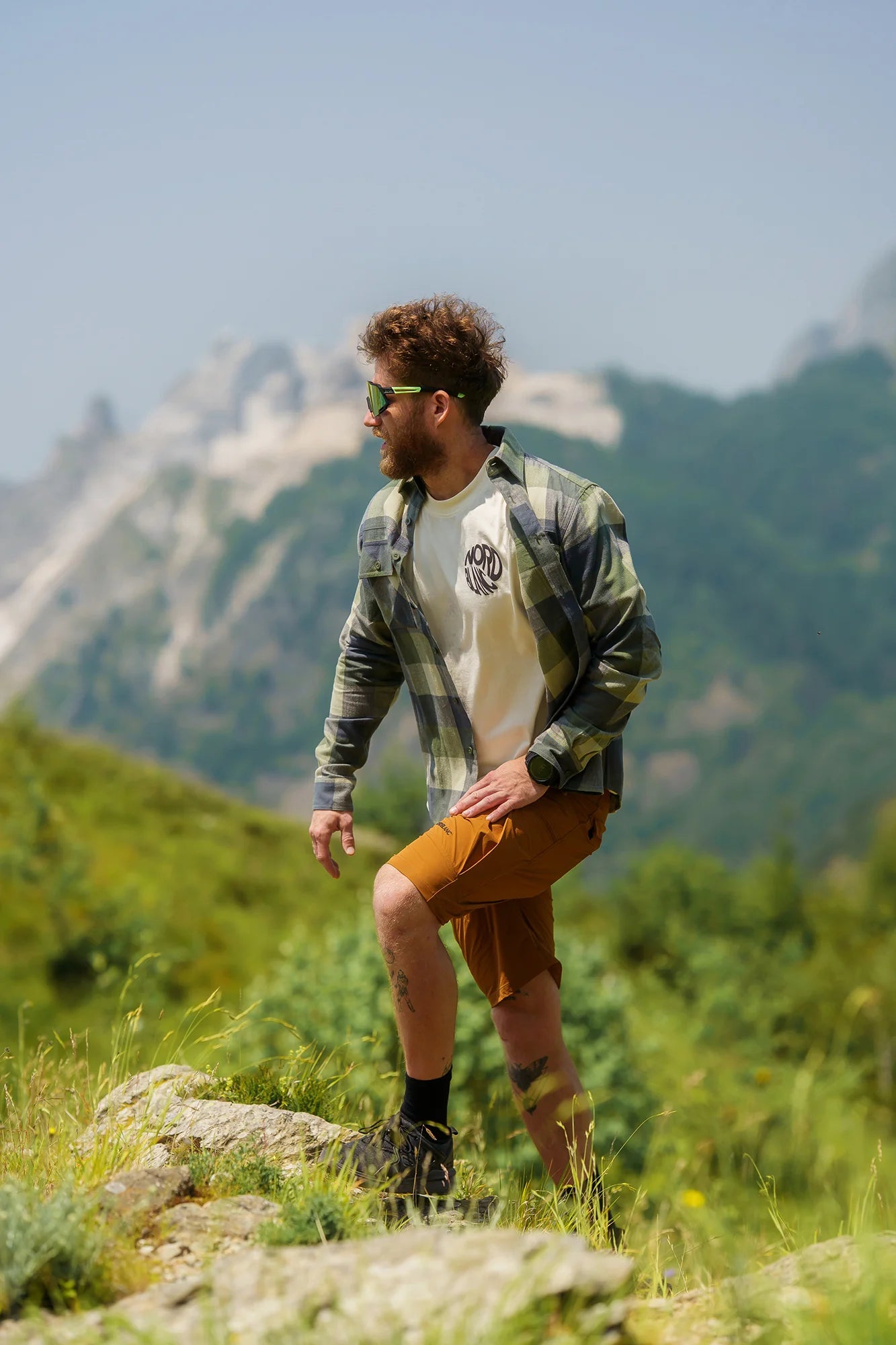 Flanellhemd Herren - QUANTUM grün-3