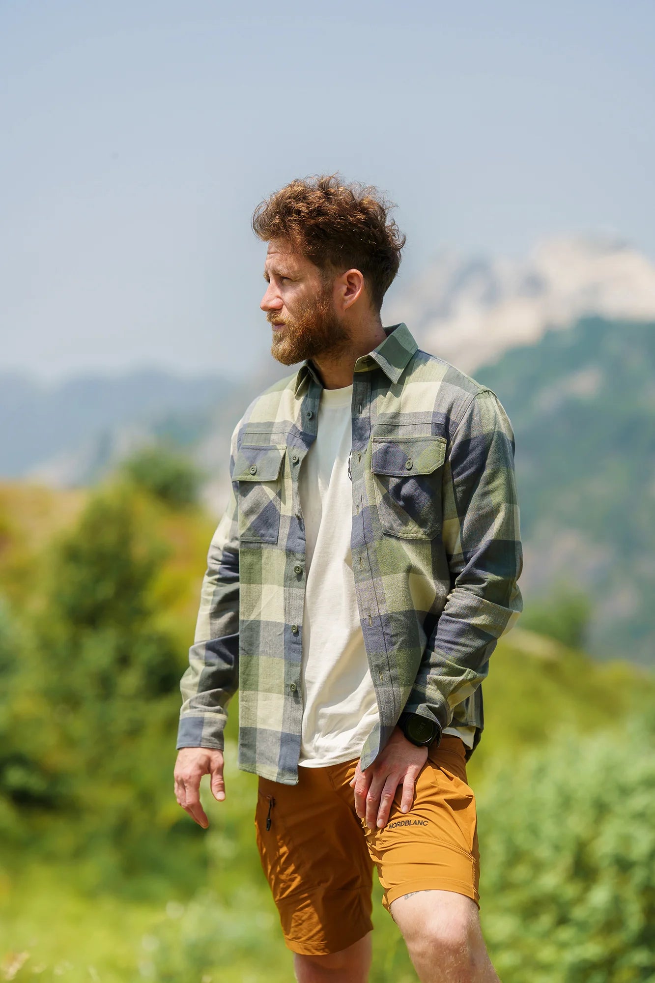 Flanellhemd Herren - QUANTUM grün-4