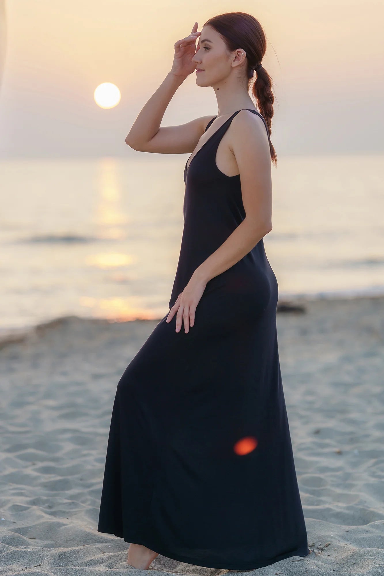 Sommerkleid Damen - BROOKE schwarz-3