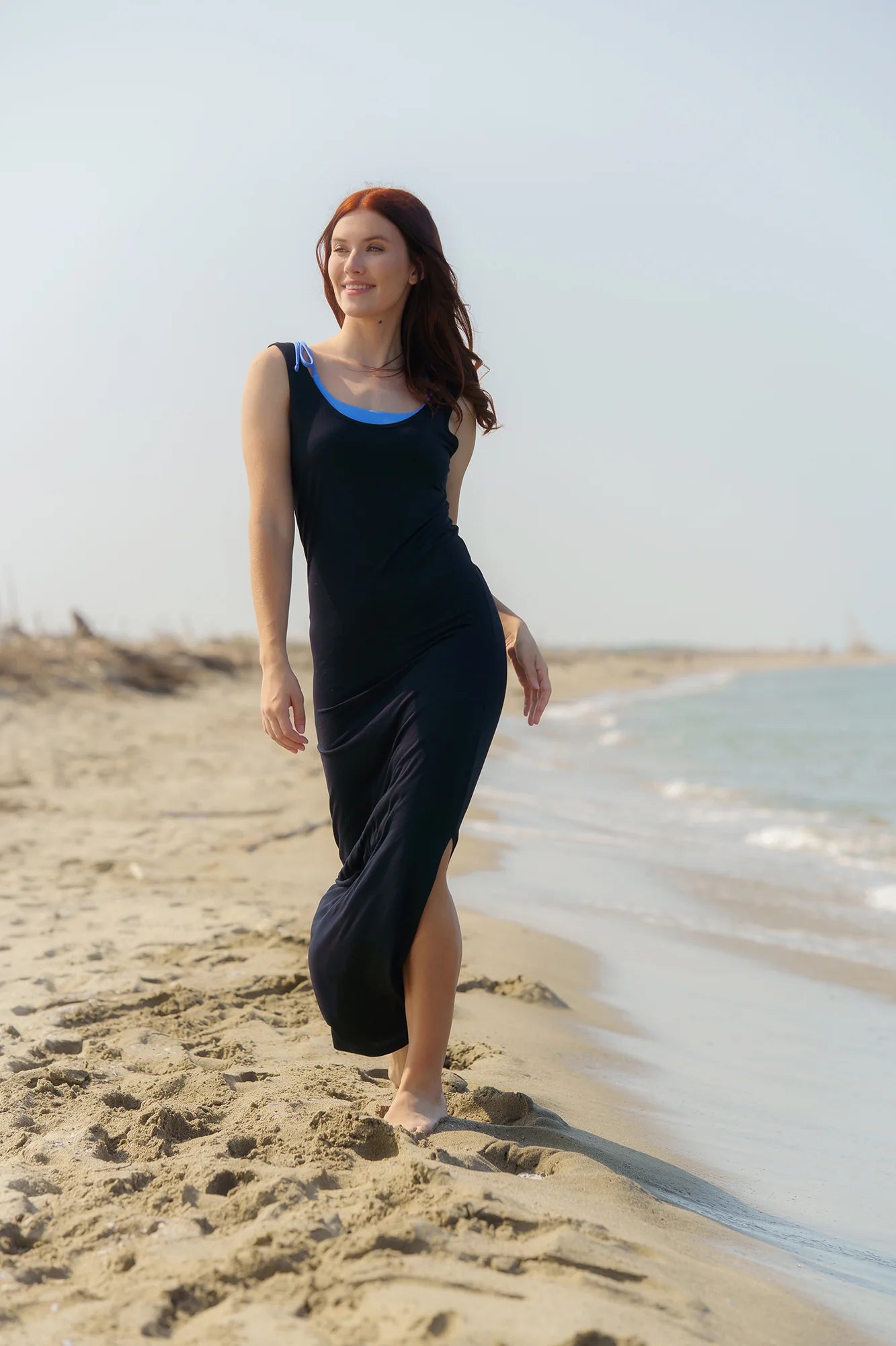 Sommerkleid Damen - LINA schwarz-4