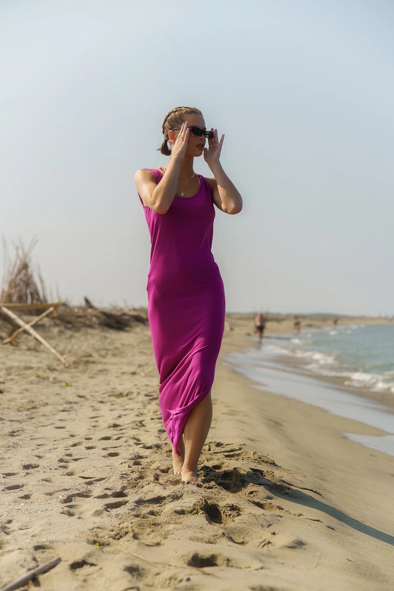 Dress women's - LINA pink-4