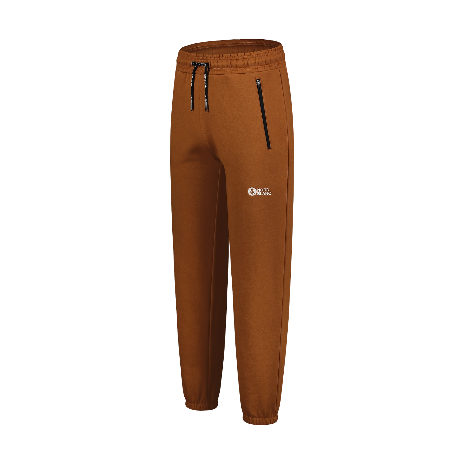 Bavlněné tepláky pánské - COMFYSTRIDE hnědé-2