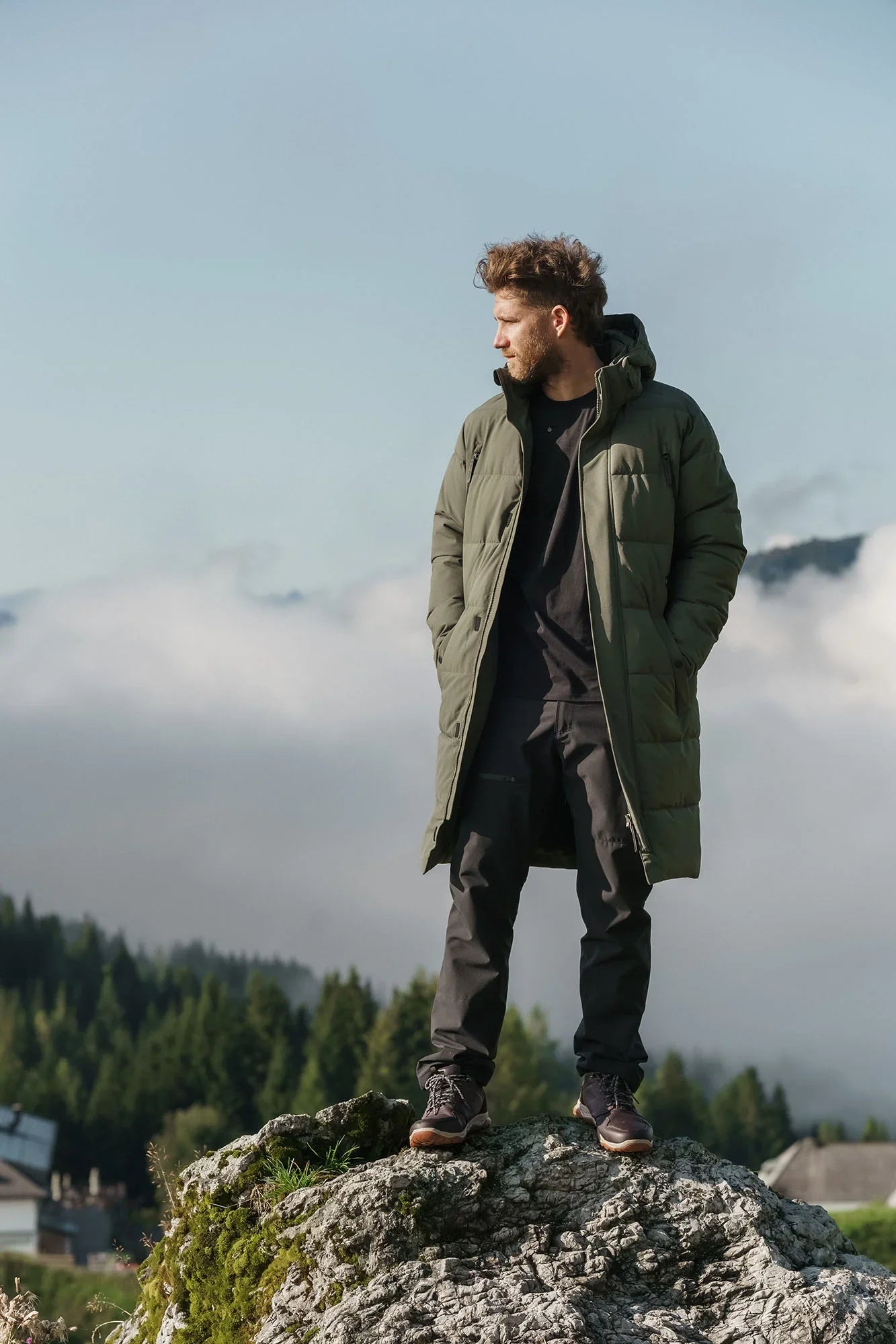 Wasserdichte Winterparka Herren - LOOM khaki-5