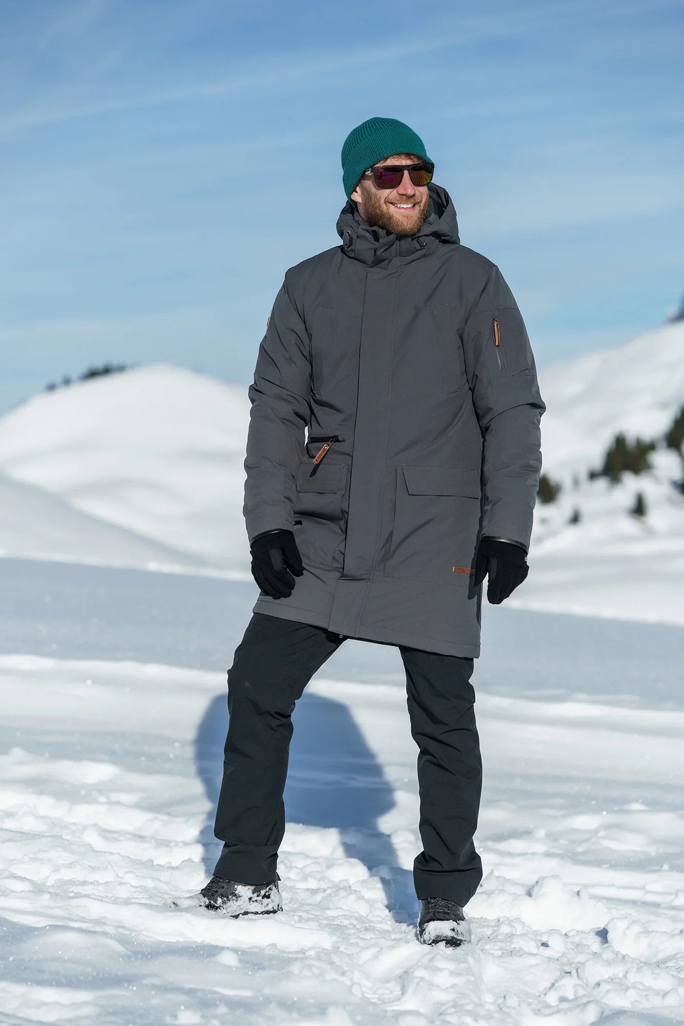 Vodootporna zimska parka muška - ICEAGE siva-4