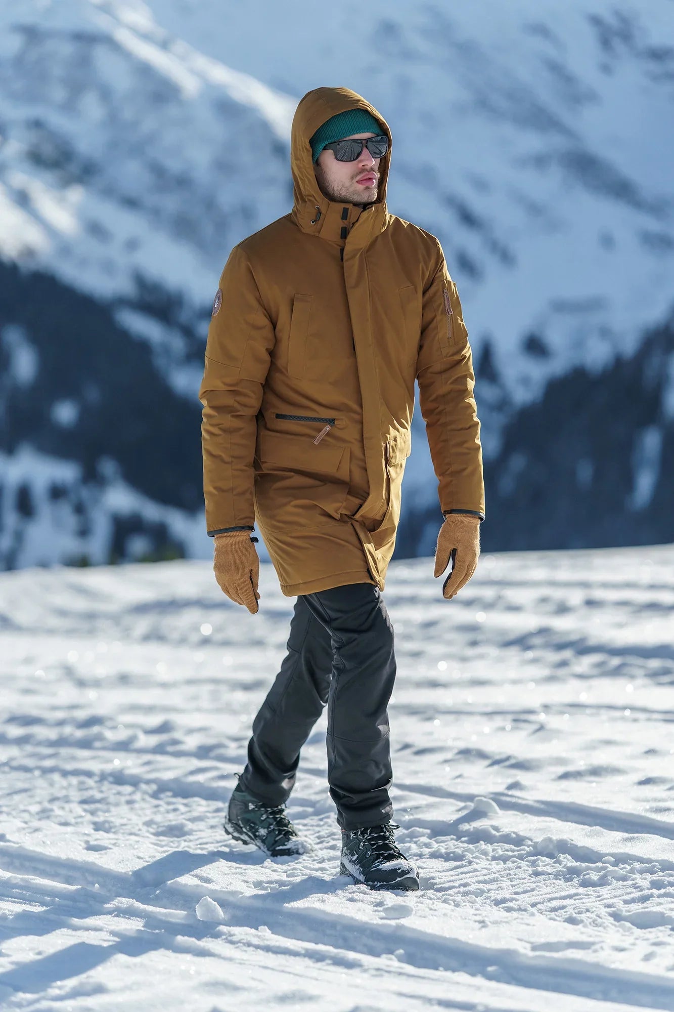 Vodootporna zimska parka muška - ICEAGE smeđa-3