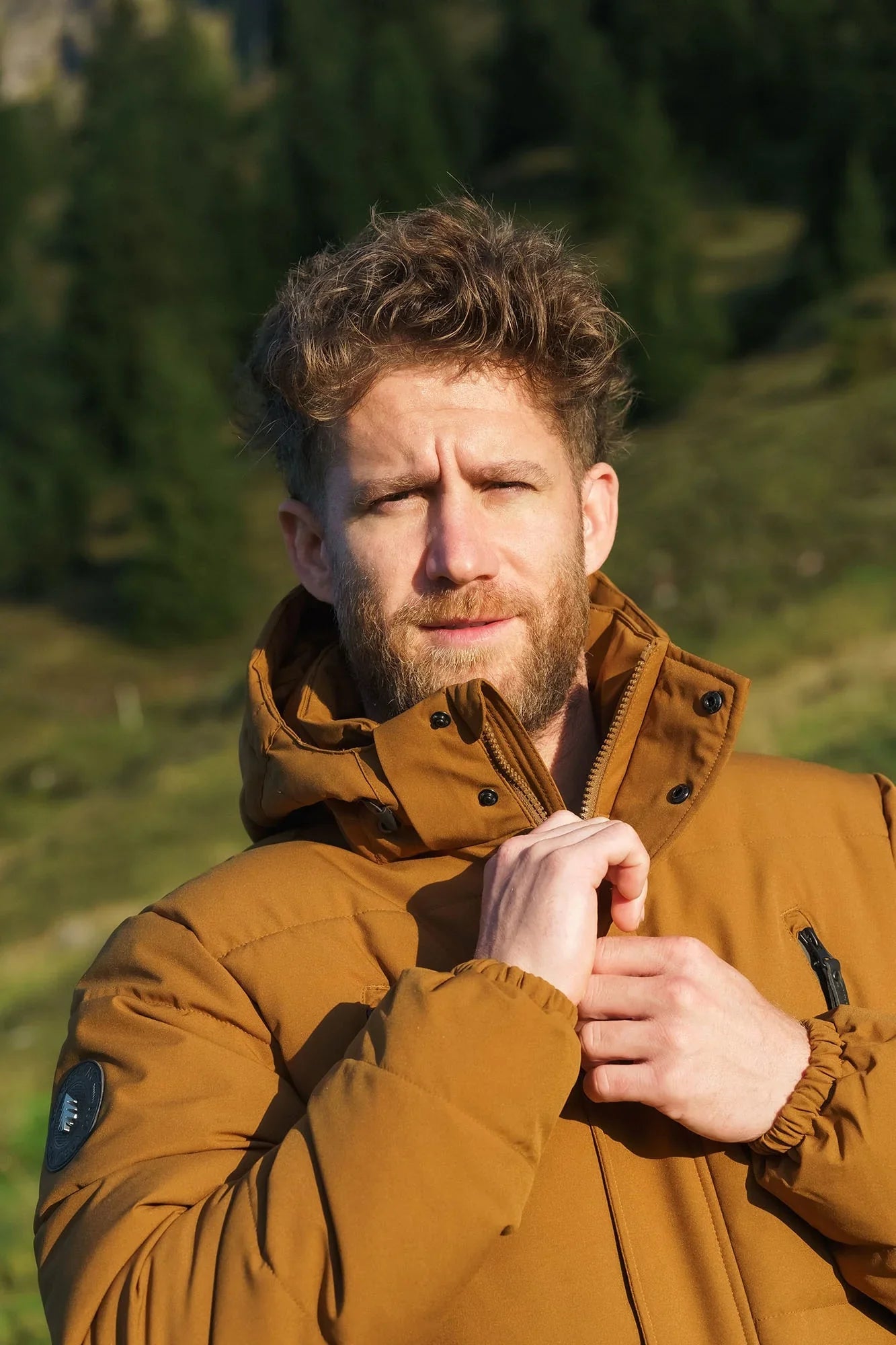 Wasserdichte Winterjacke Herren - FYRN braun-10